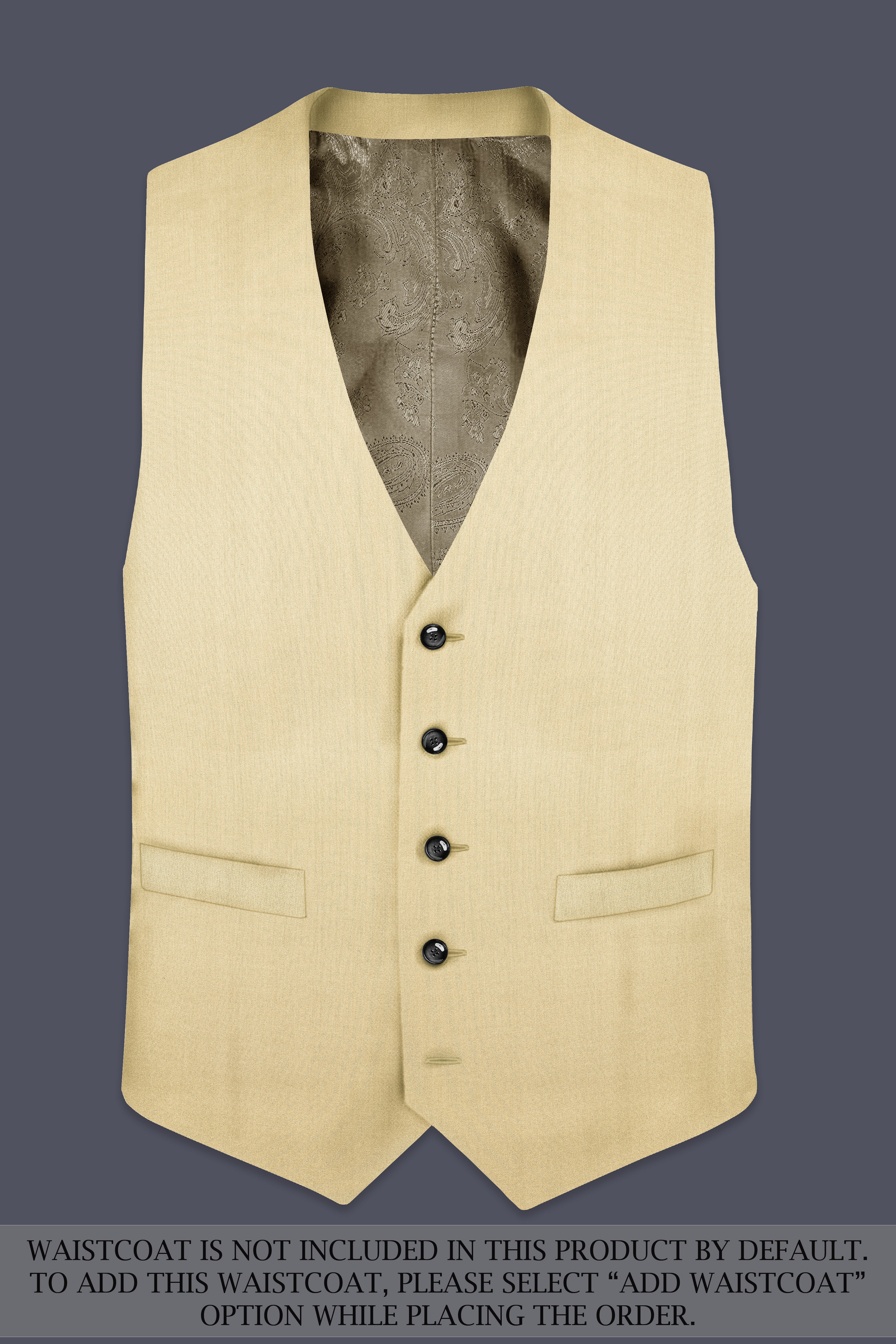 Ecru Classic-Pavlova Cream Solid Wool Rich Single Breasted Suit