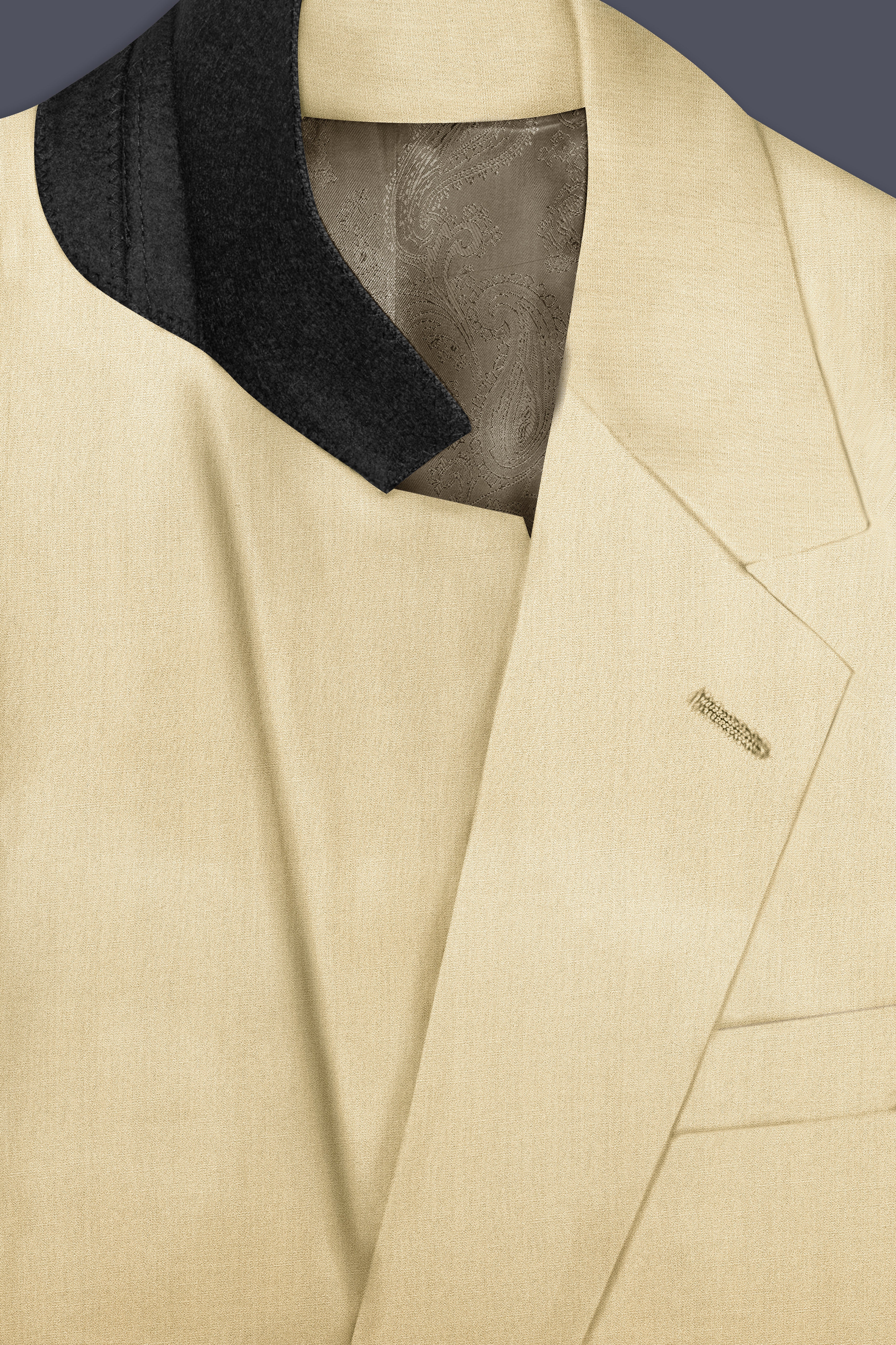 Ecru Classic-Pavlova Cream Solid Wool Rich Single Breasted Suit