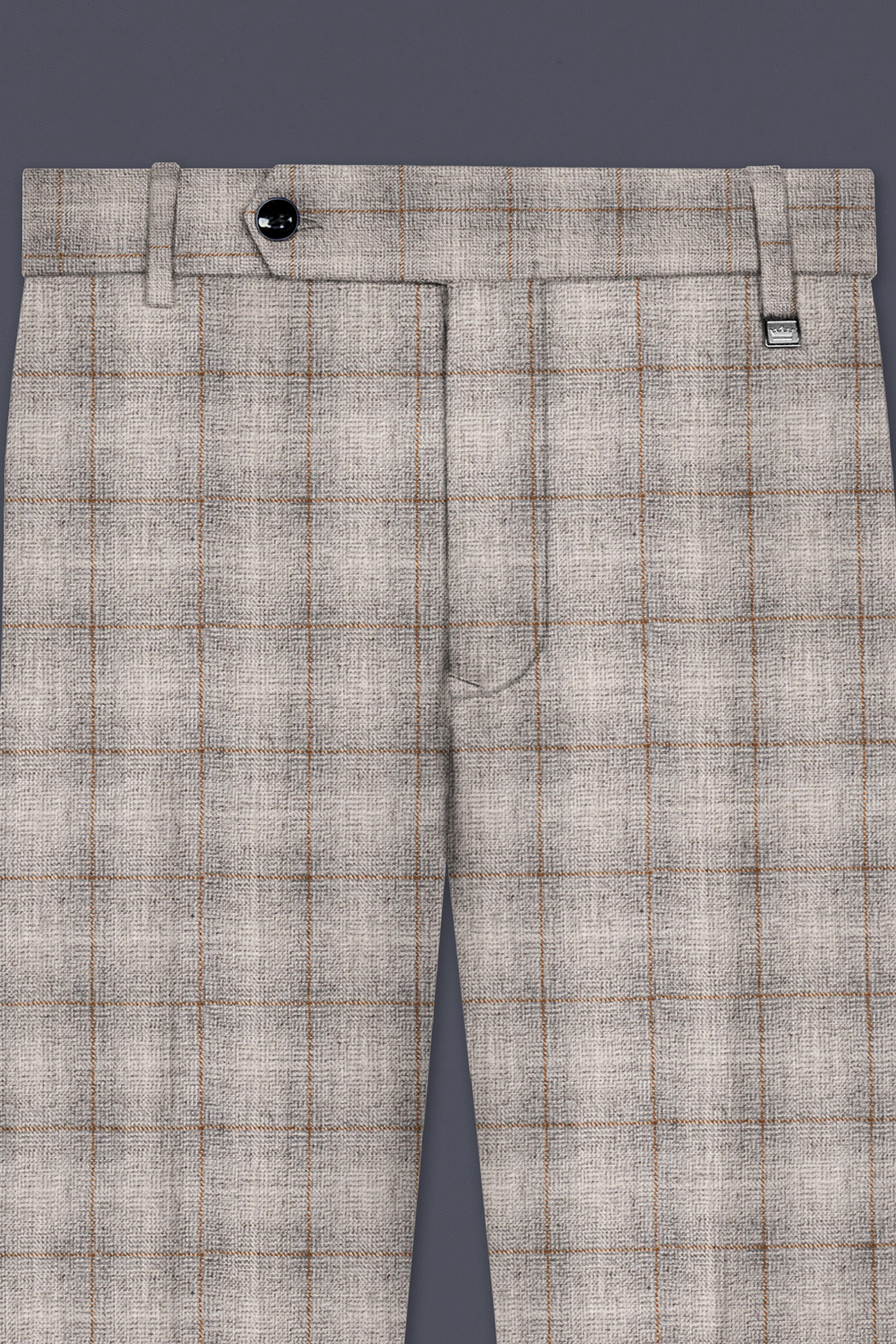 Whispering-Swirl Gray windows Wool Rich Double Breasted Suit