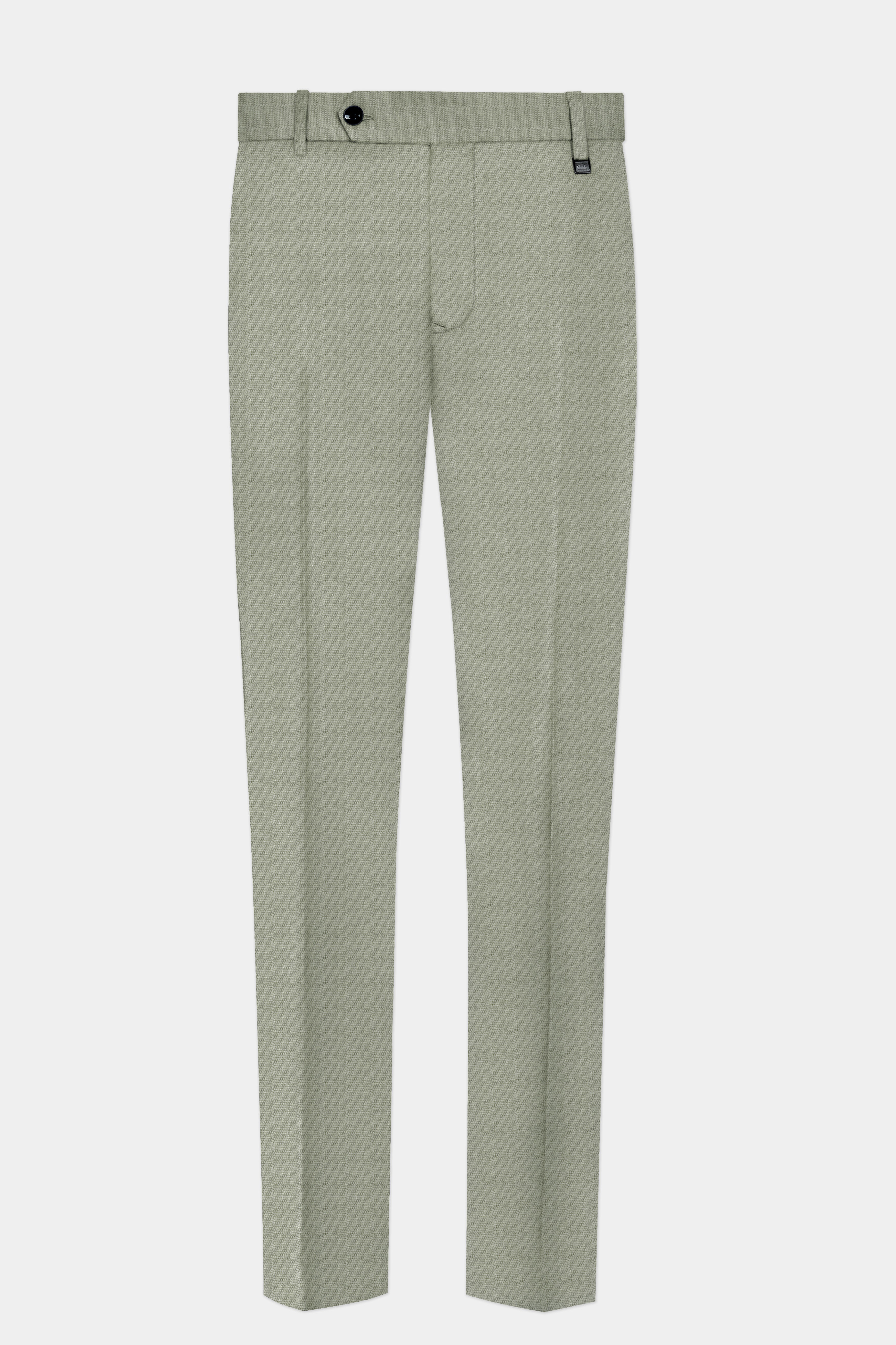 Minted Majesty-Beryl Green Solid Luxurious Linen Double Breasted Sports Suit