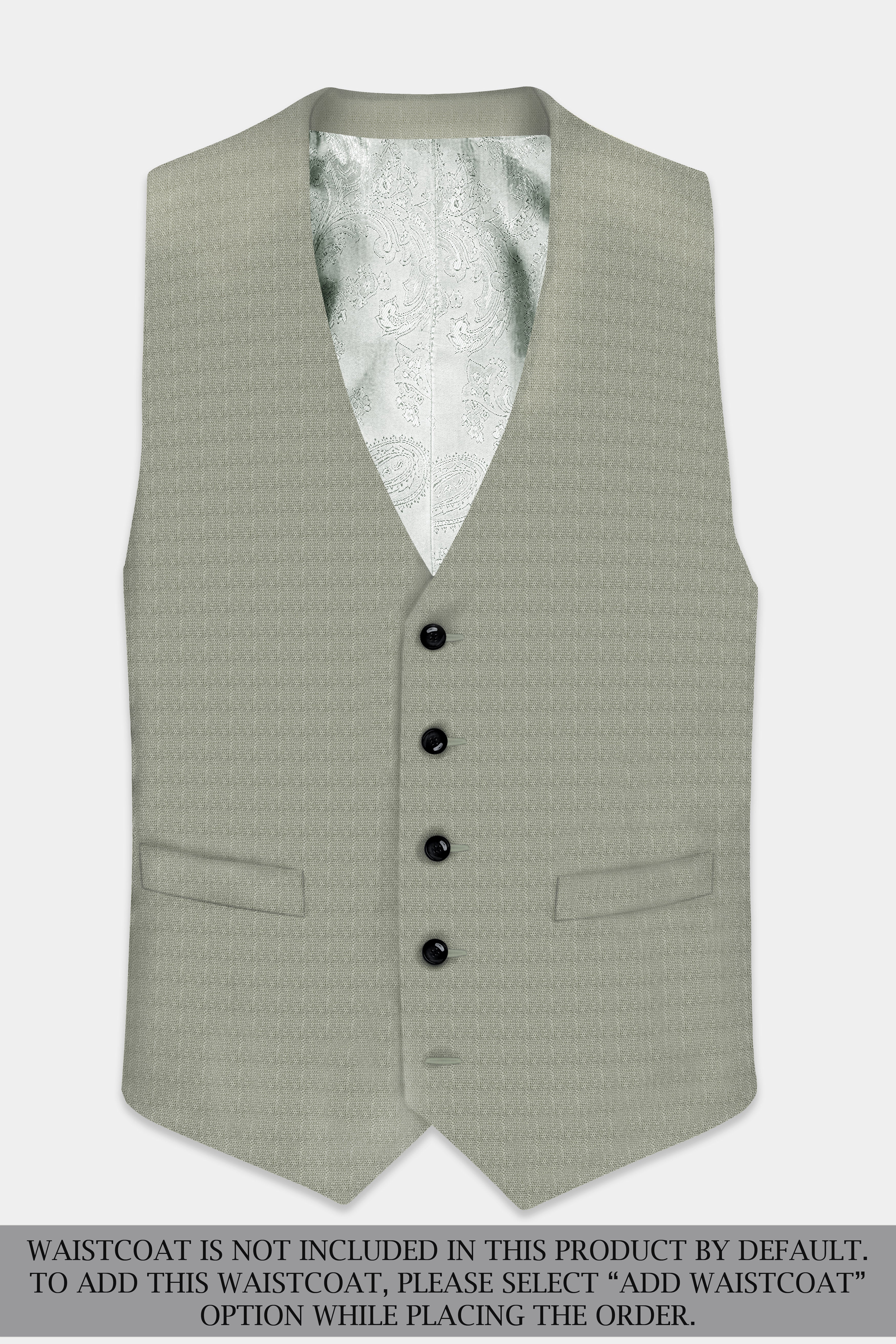 Minted Majesty-Beryl Green Solid Luxurious Linen Double Breasted Sports Suit