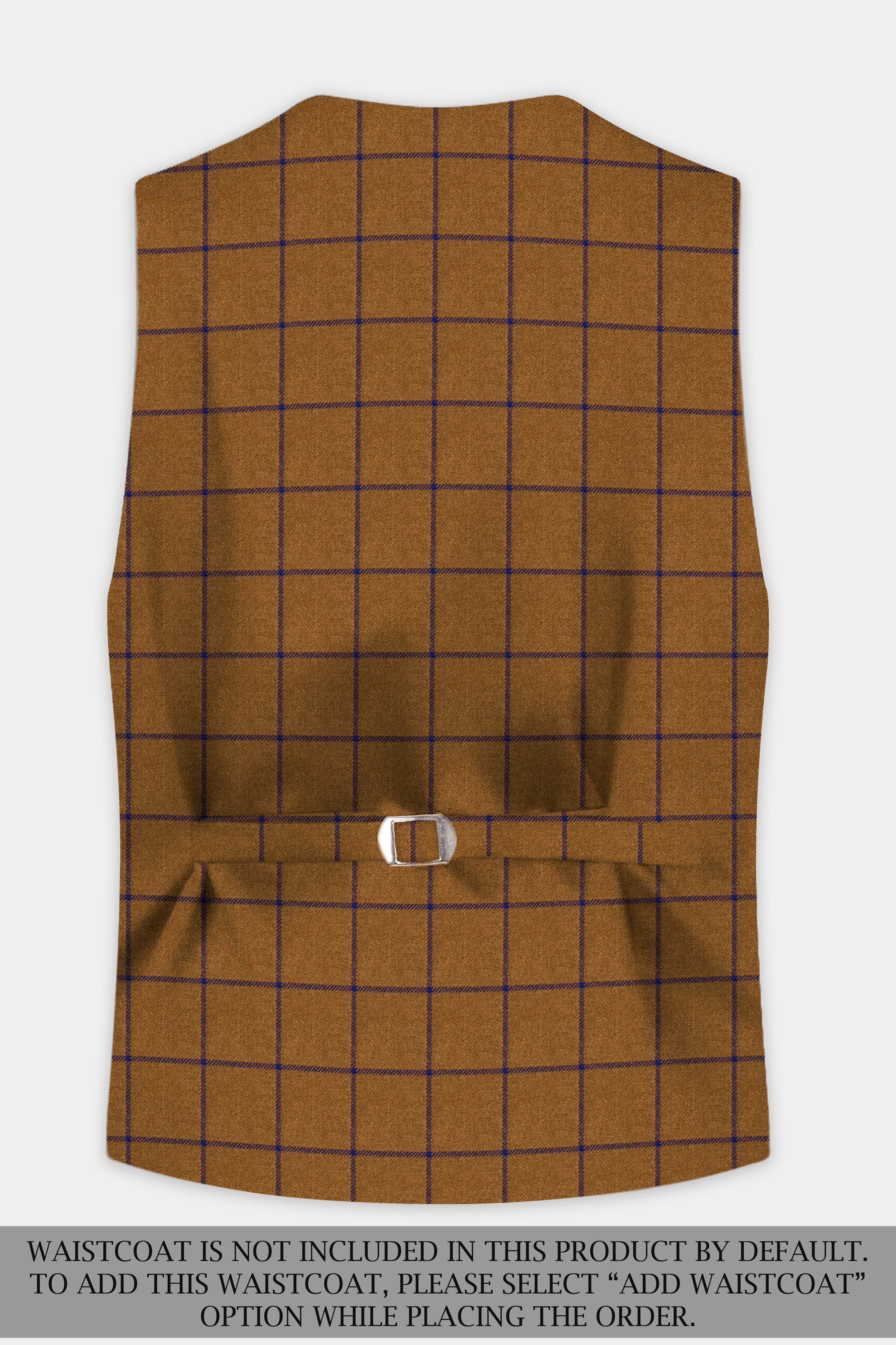 Savile-Barley Brown windows Tweed Double Breasted Designer Suit