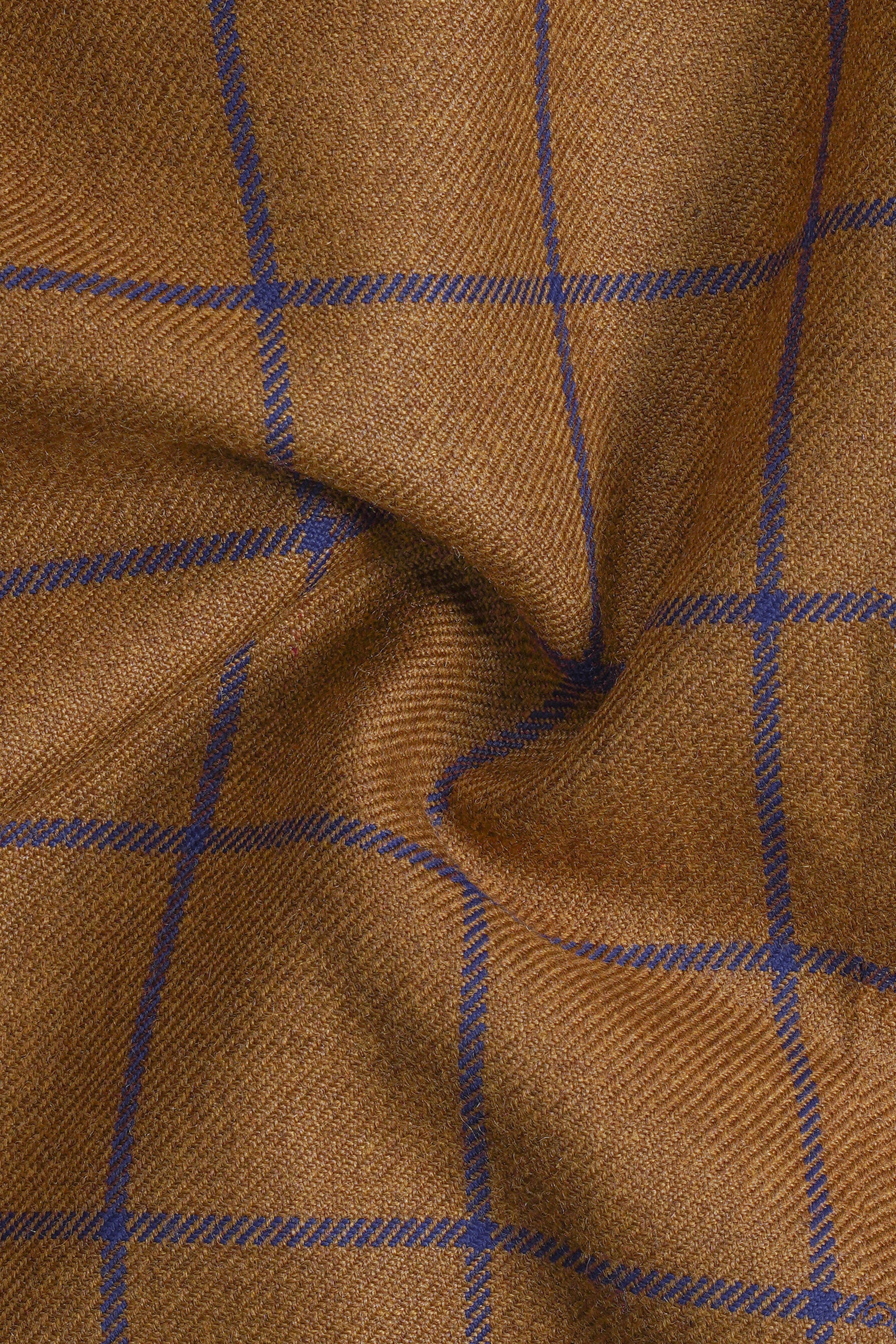 Savile-Barley Brown windows Tweed Double Breasted Designer Suit