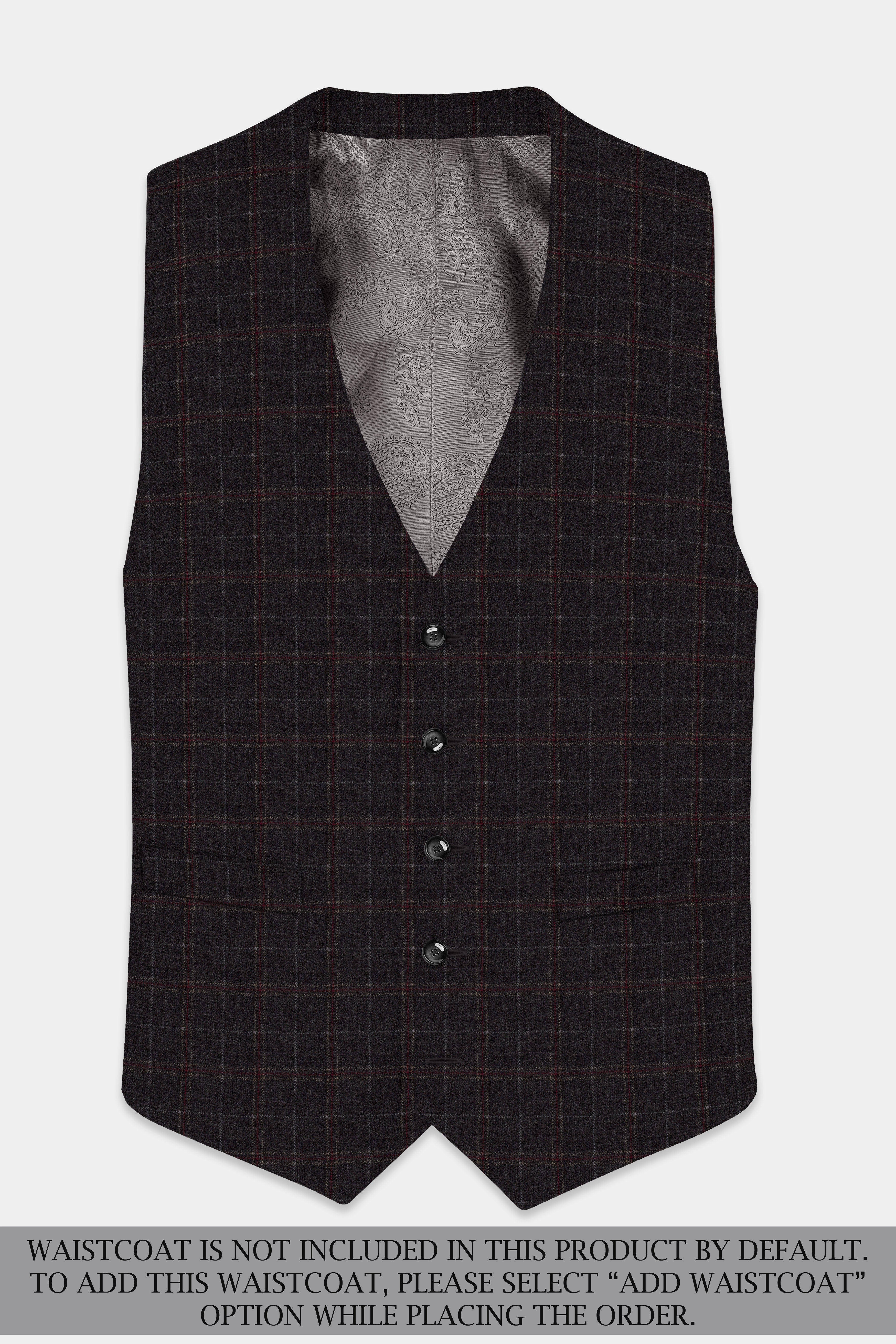 Apollo-Zeus Brown Plaid Tweed Single Breasted Suit