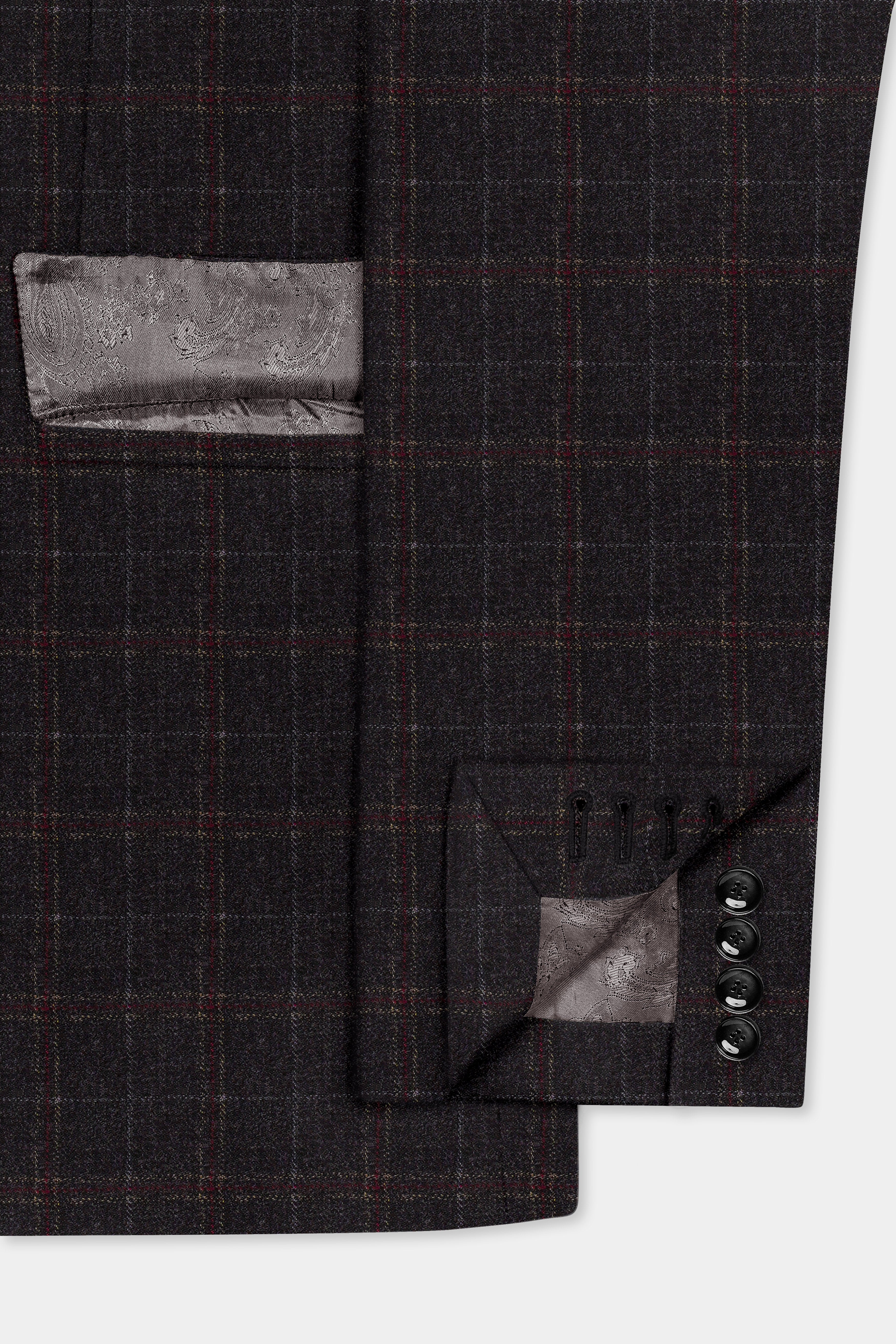 Apollo-Zeus Brown Plaid Tweed Single Breasted Suit