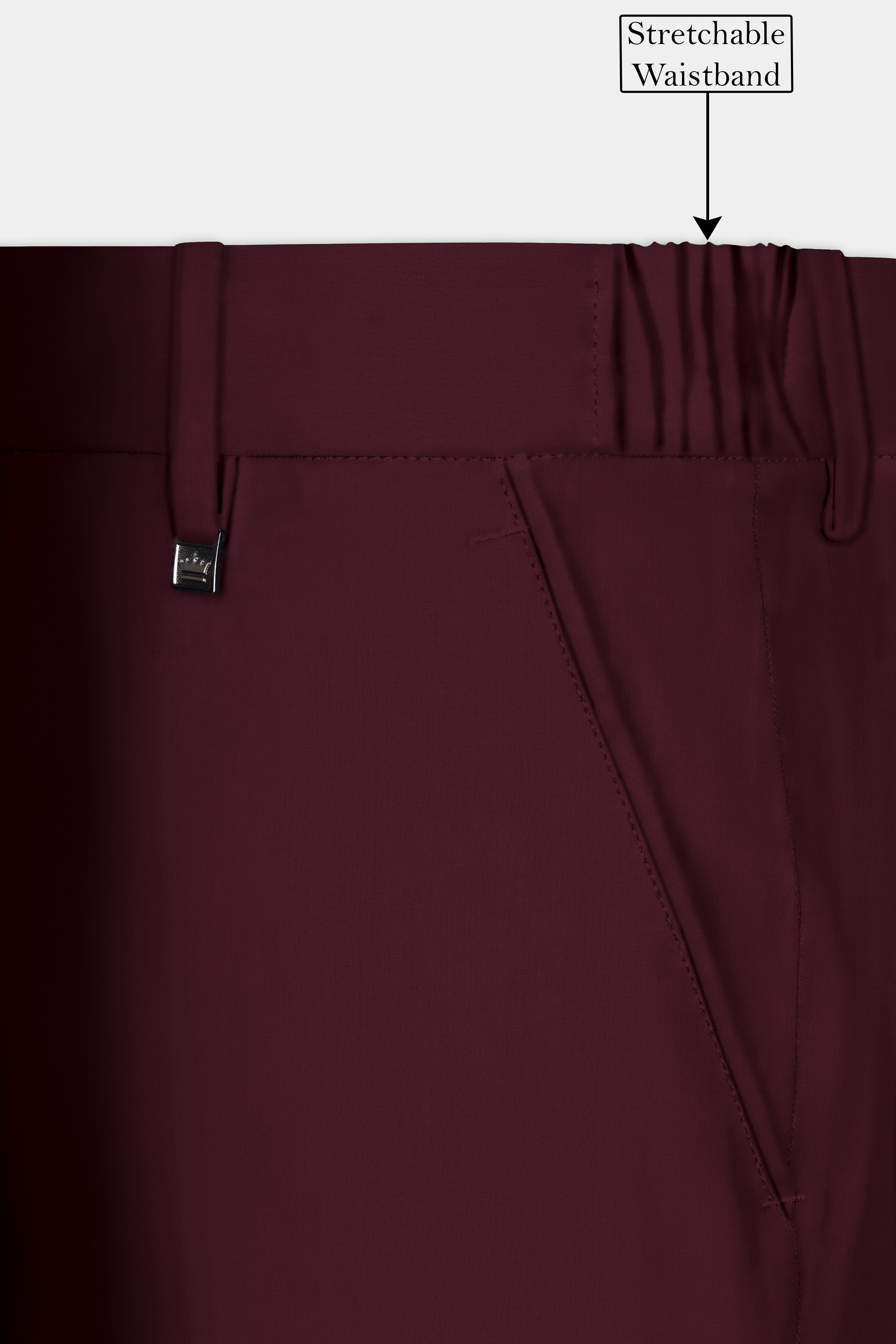 SepiaElite-Tamarind Brown Solid Wool Rich Tuxedo Slight Stretch Suit