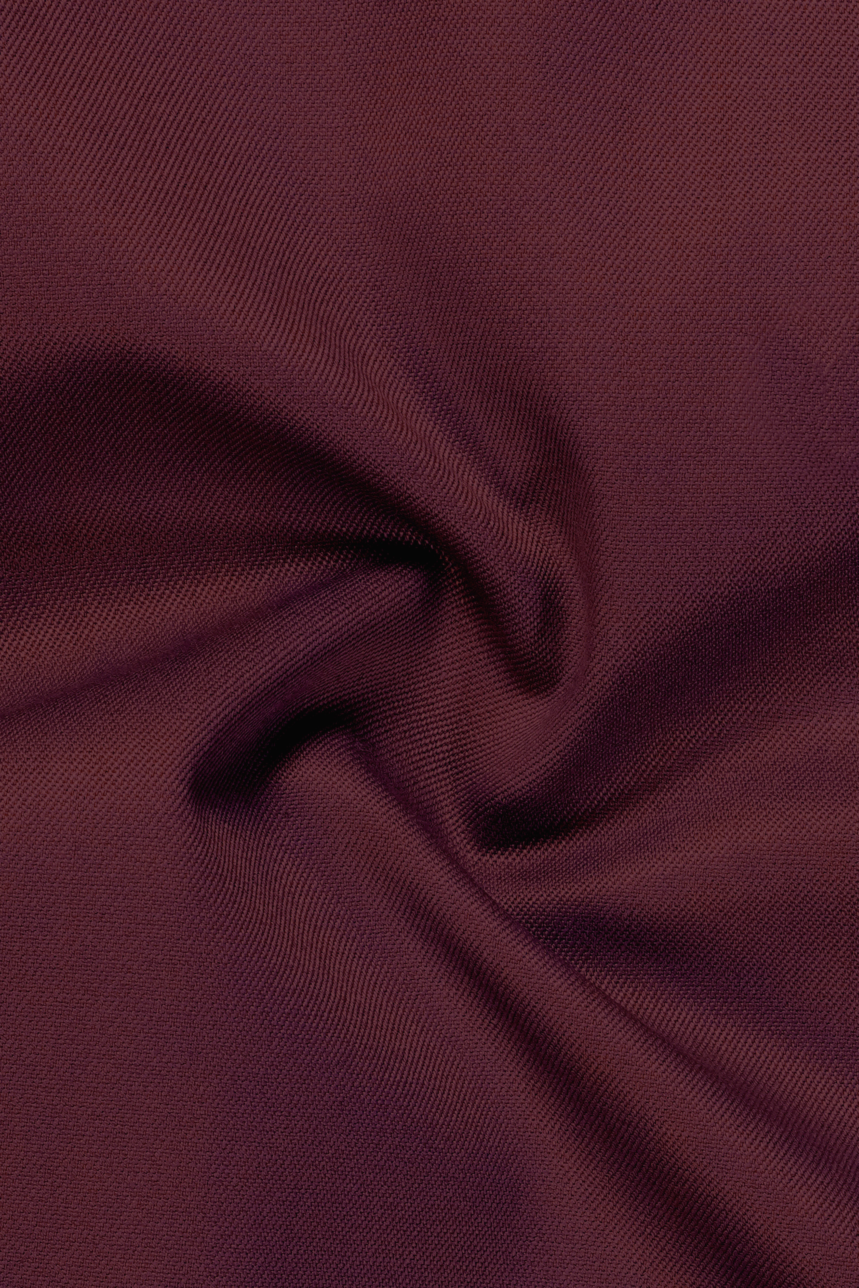Merlot-Wine Berry Solid Wool Rich Double Breasted Slight Stretch Suit