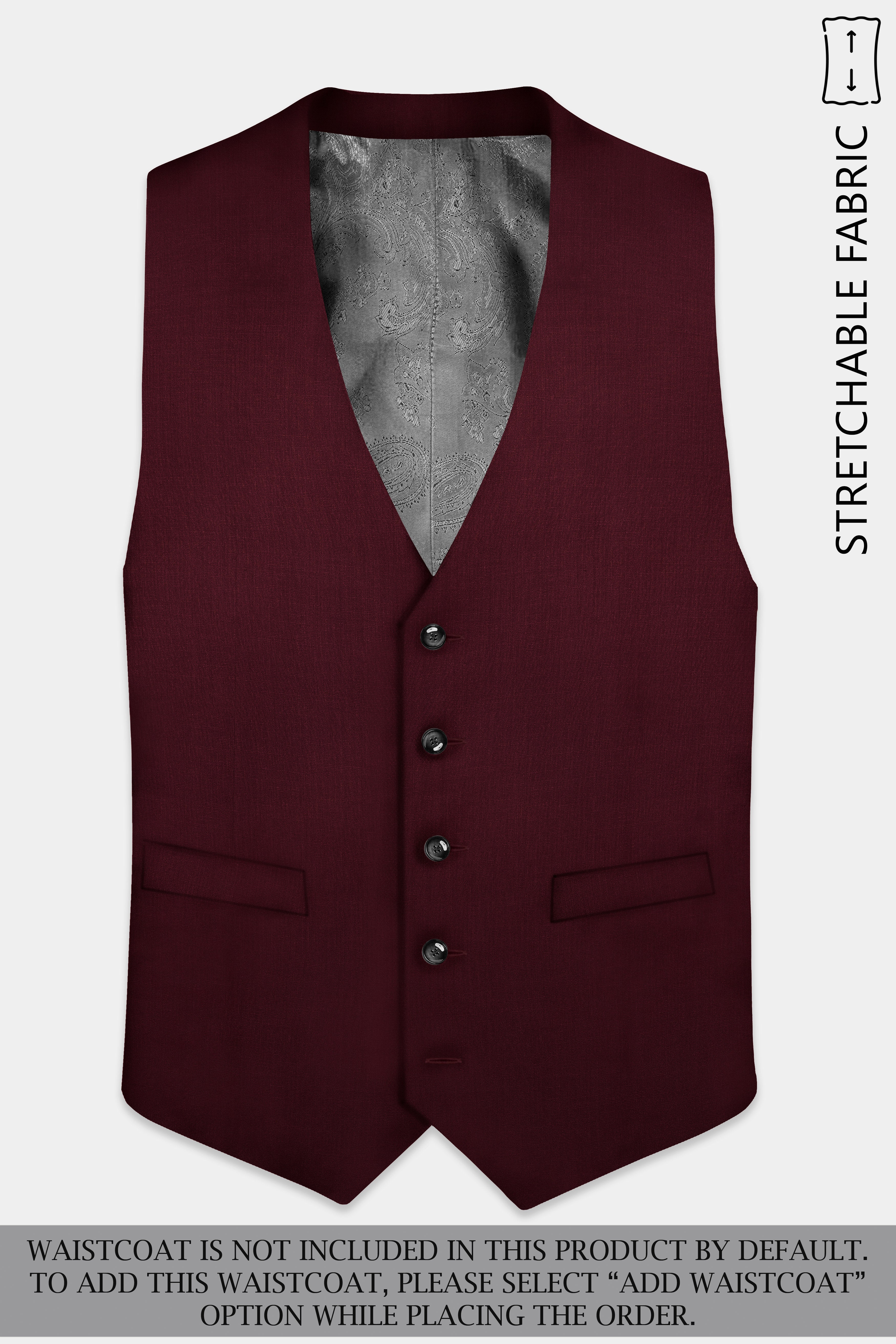 SepiaElite-Tamarind Brown Solid Wool Rich Single Breasted Slight Stretch Suit