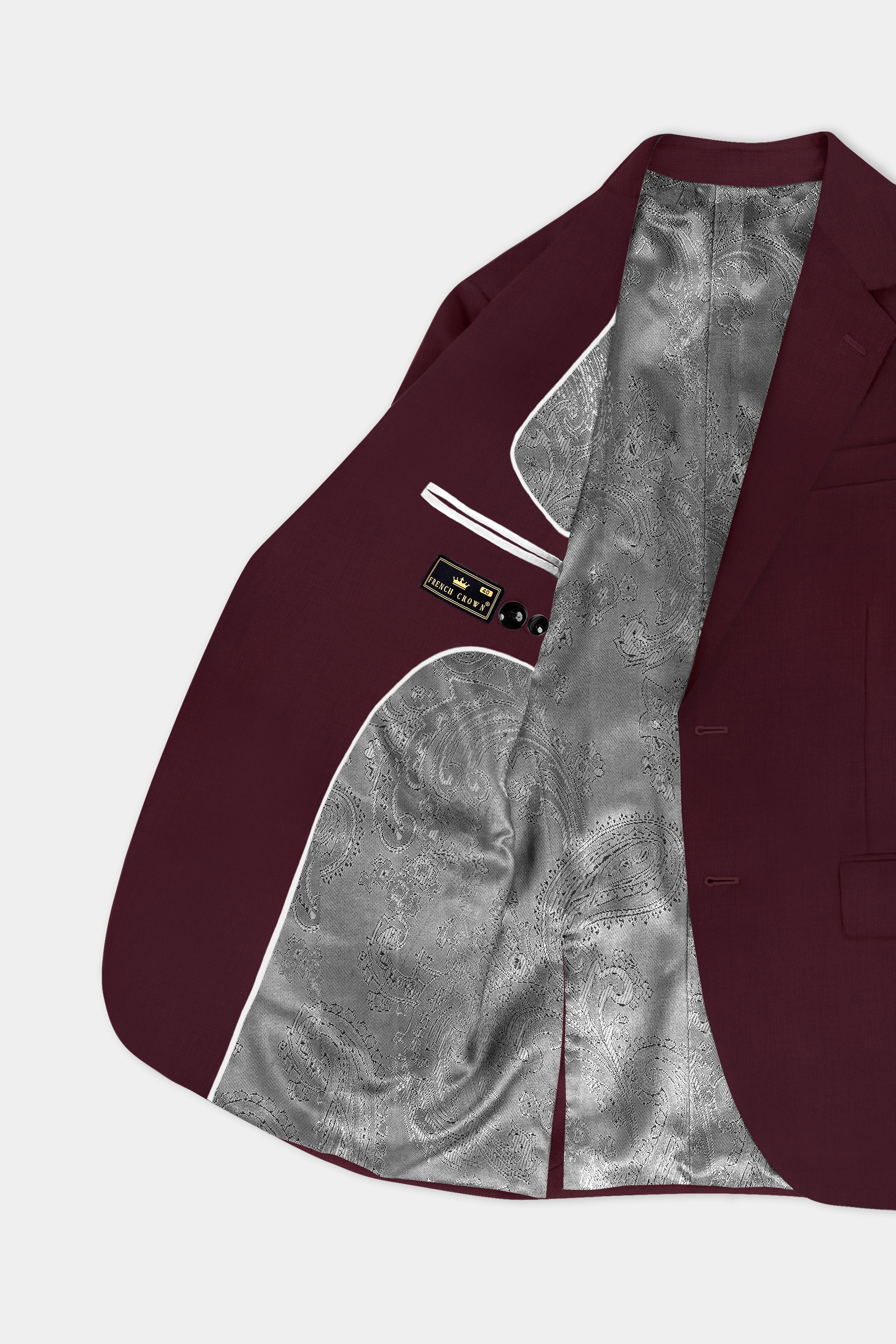 SepiaElite-Tamarind Brown Solid Wool Rich Single Breasted Slight Stretch Suit