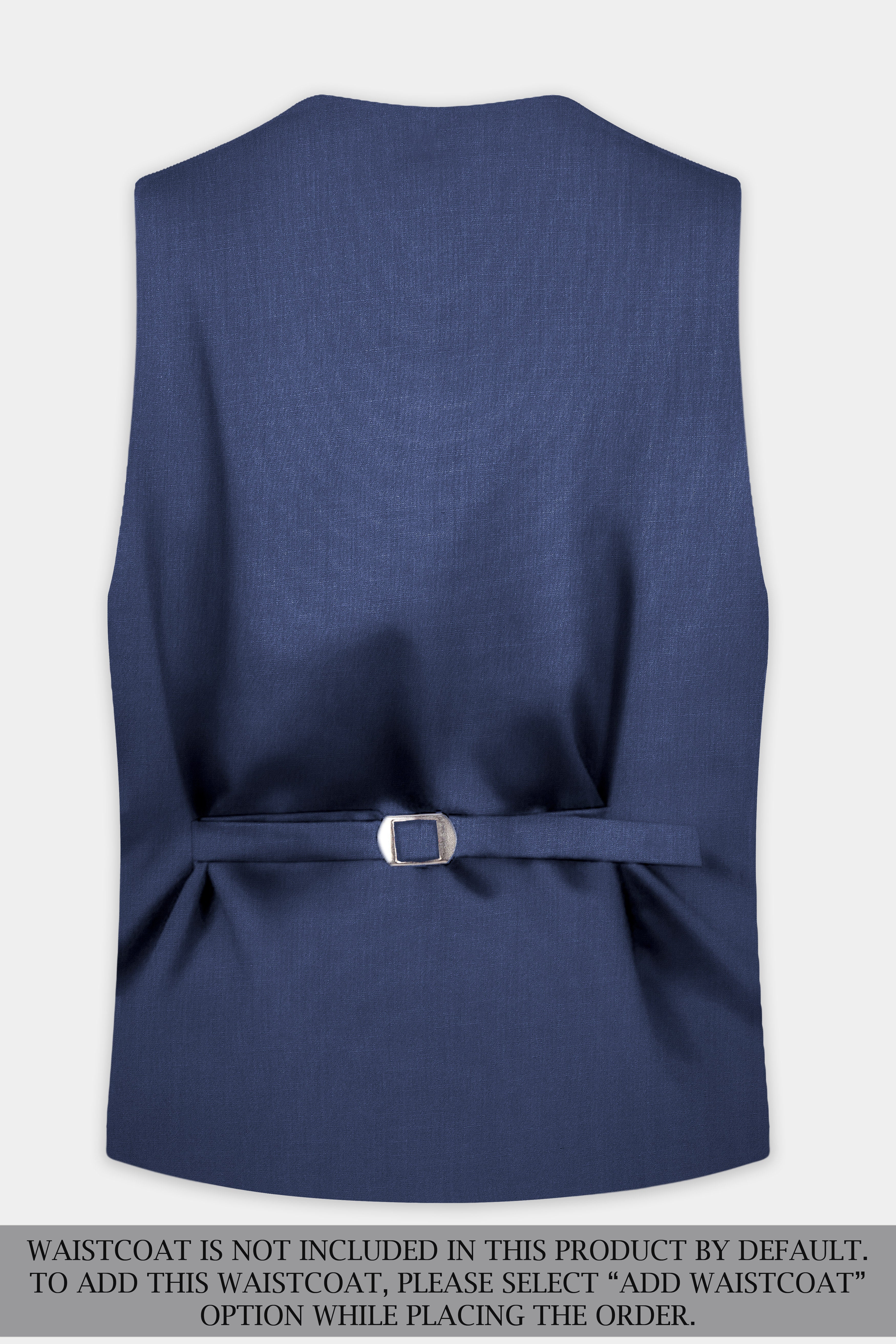 Sapphire-Glaucous Blue Solid Wool Rich Double Breasted Slight Stretch Suit