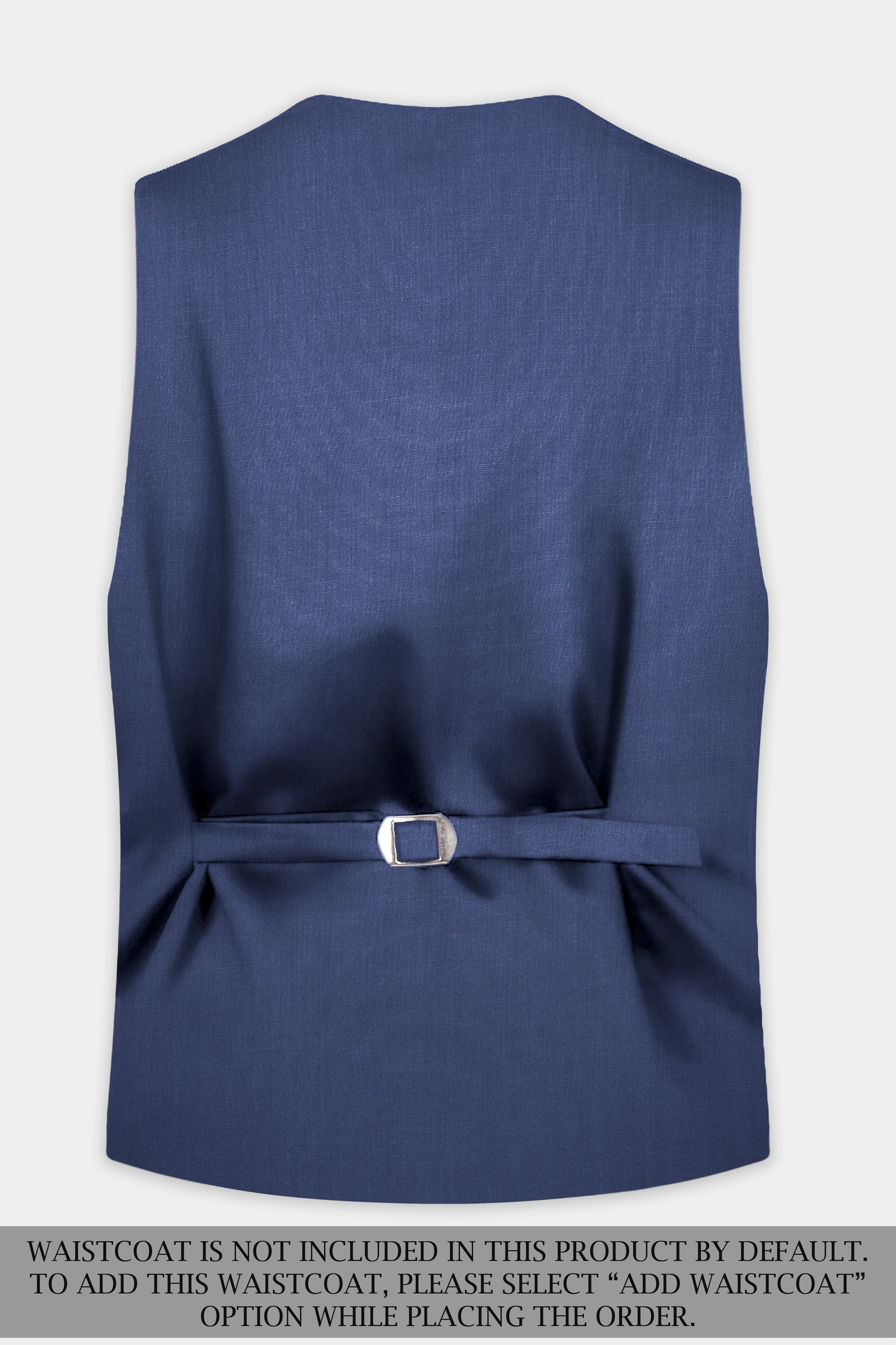 Sapphire-Glaucous Blue Solid Wool Rich Single Breasted Slight Stretch Suit