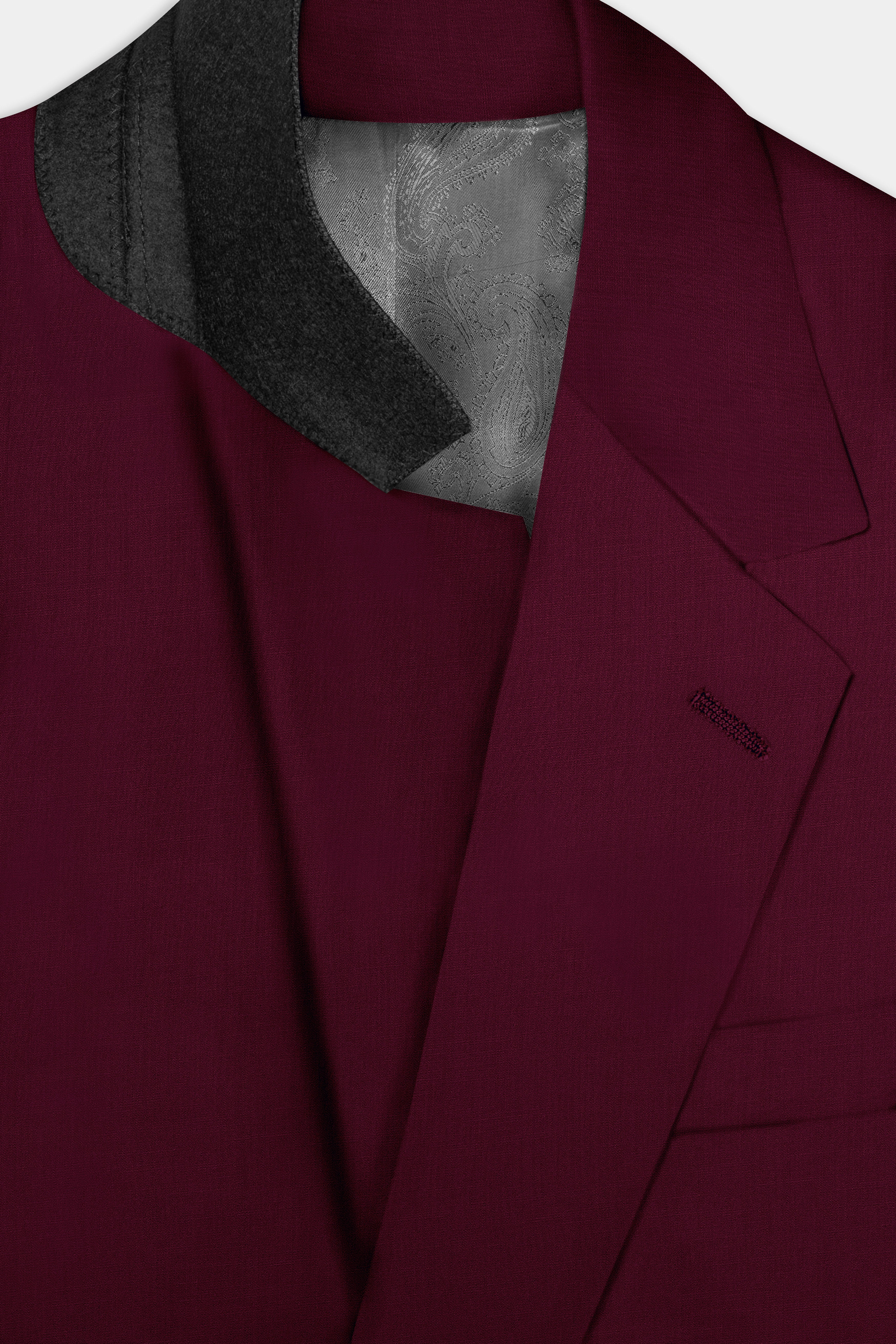 Regal Maroon-Tamarind Solid Wool Rich Single Breasted Slight Stretch Suit