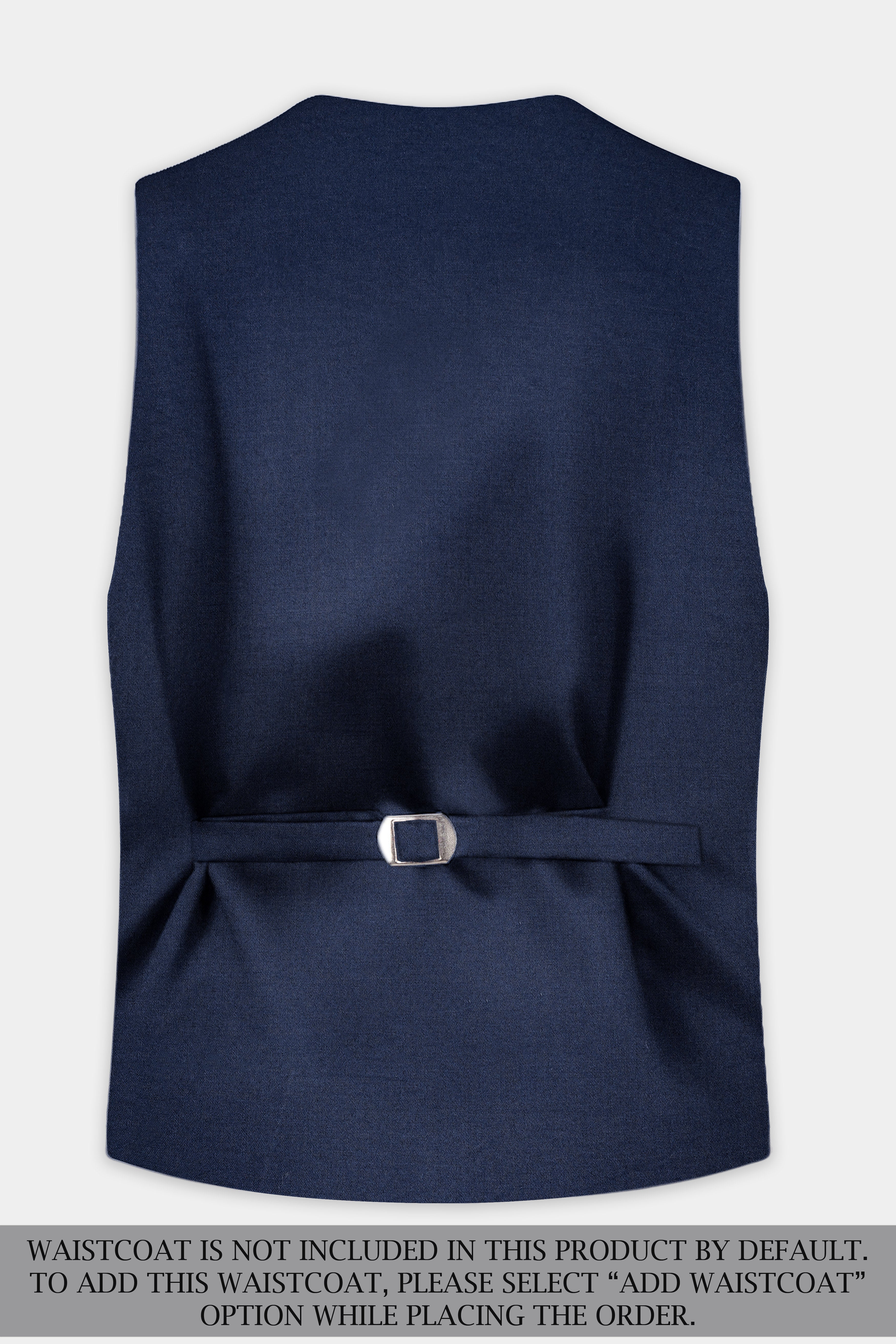 Navy Subtle Sheen Wool Blend Suit