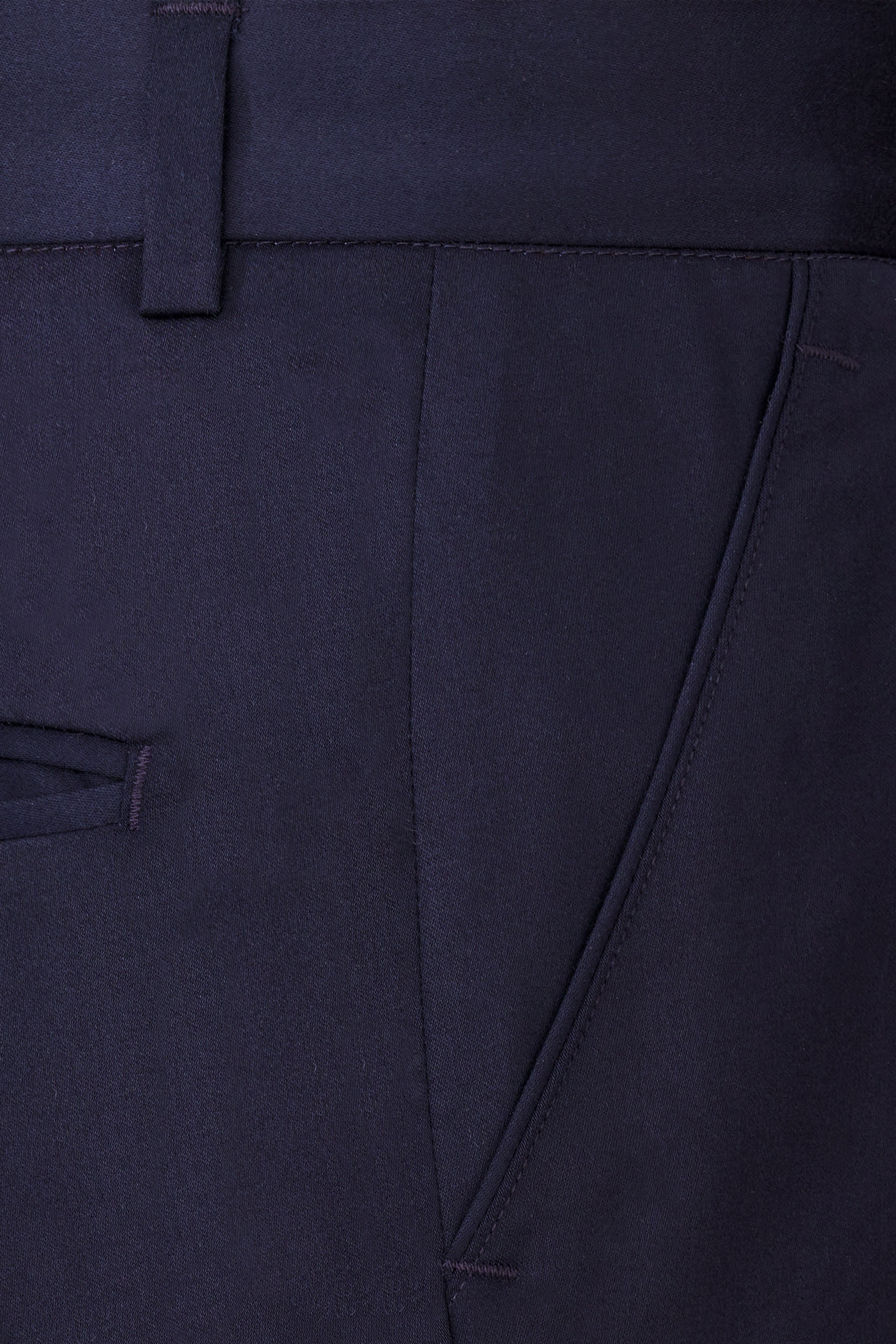 Navy Subtle Sheen Wool Blend Suit