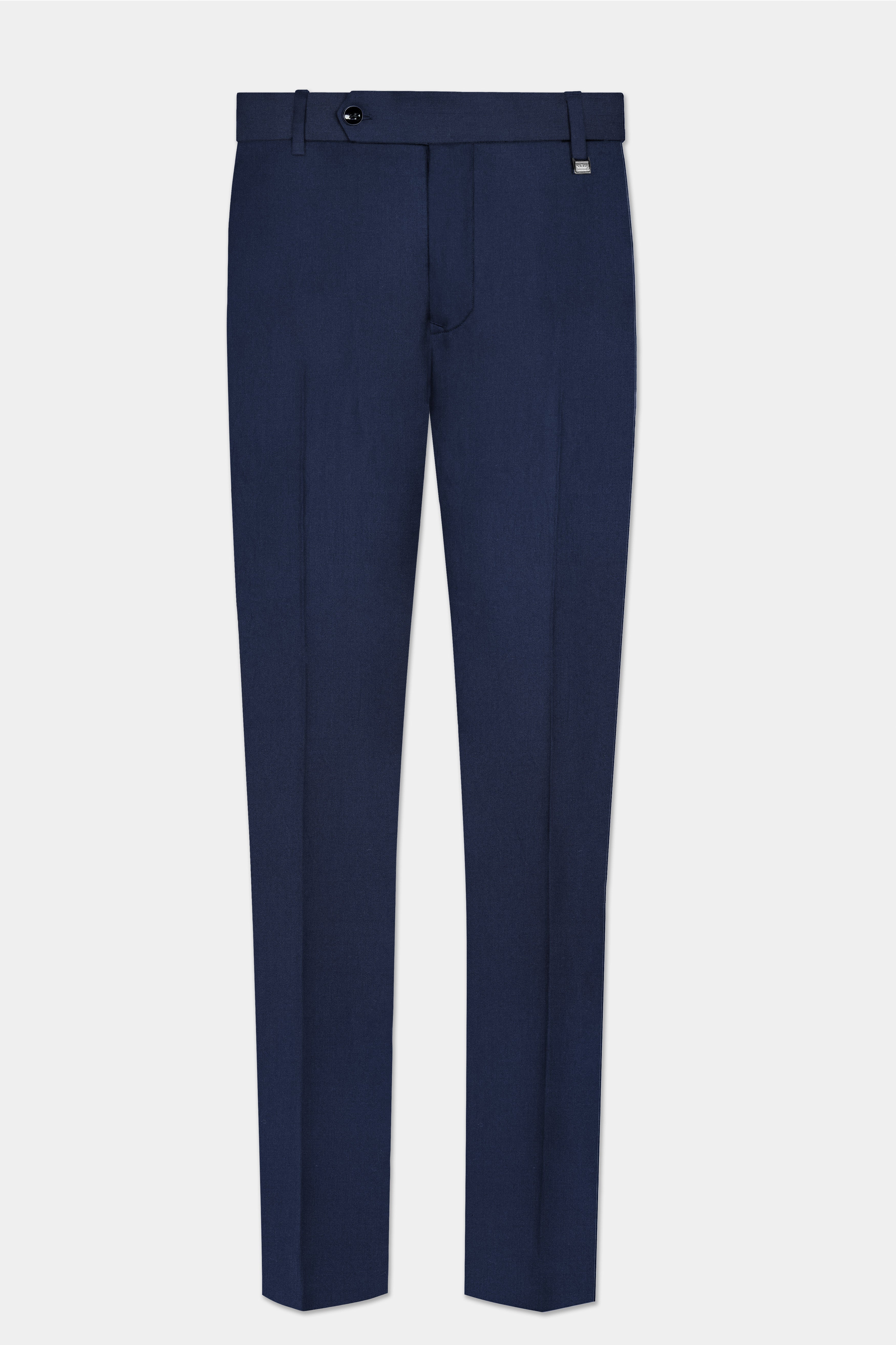 Navy Subtle Sheen Wool Blend Suit