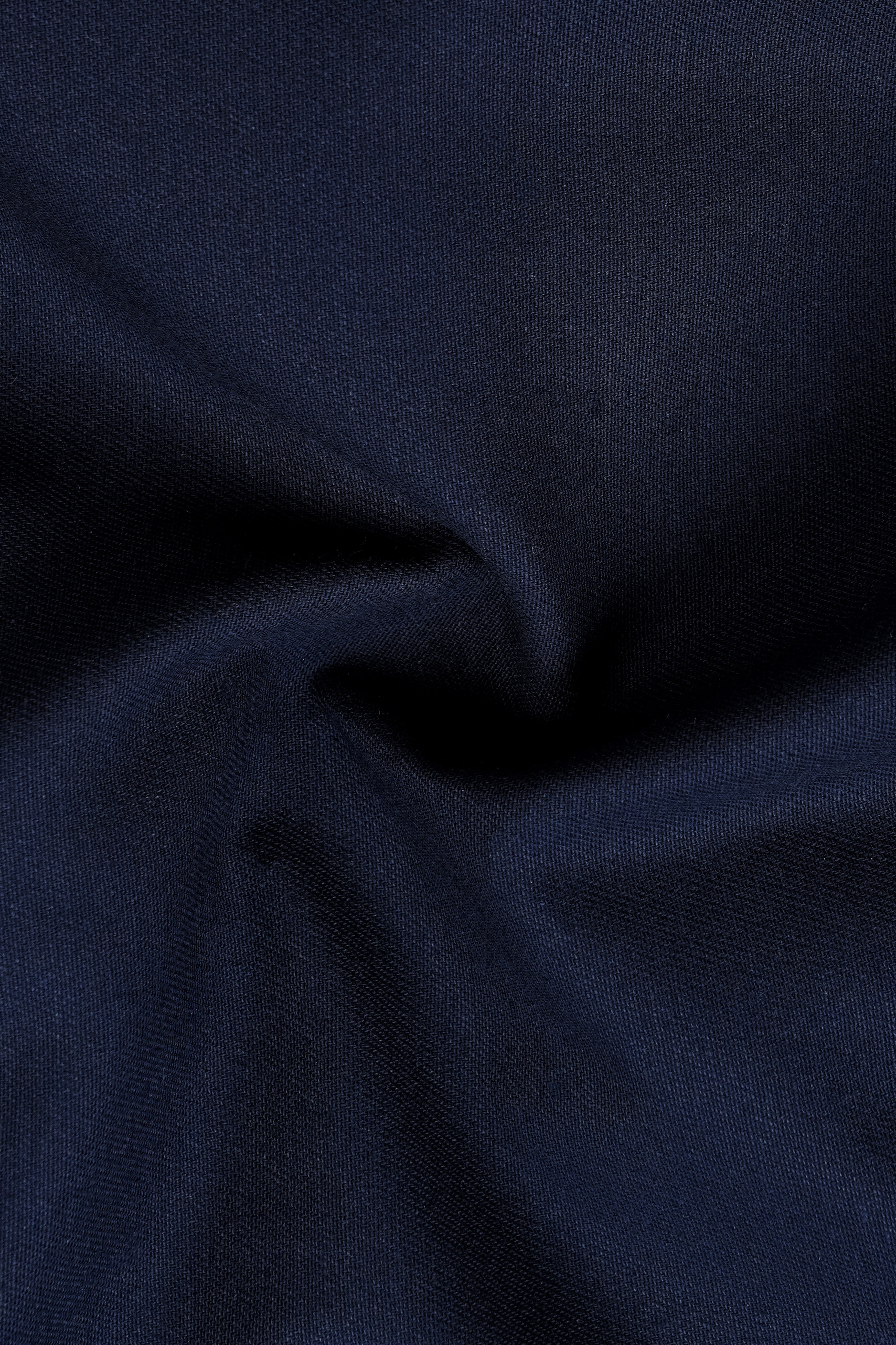 Navy Subtle Sheen Wool Blend Double Breasted Suit