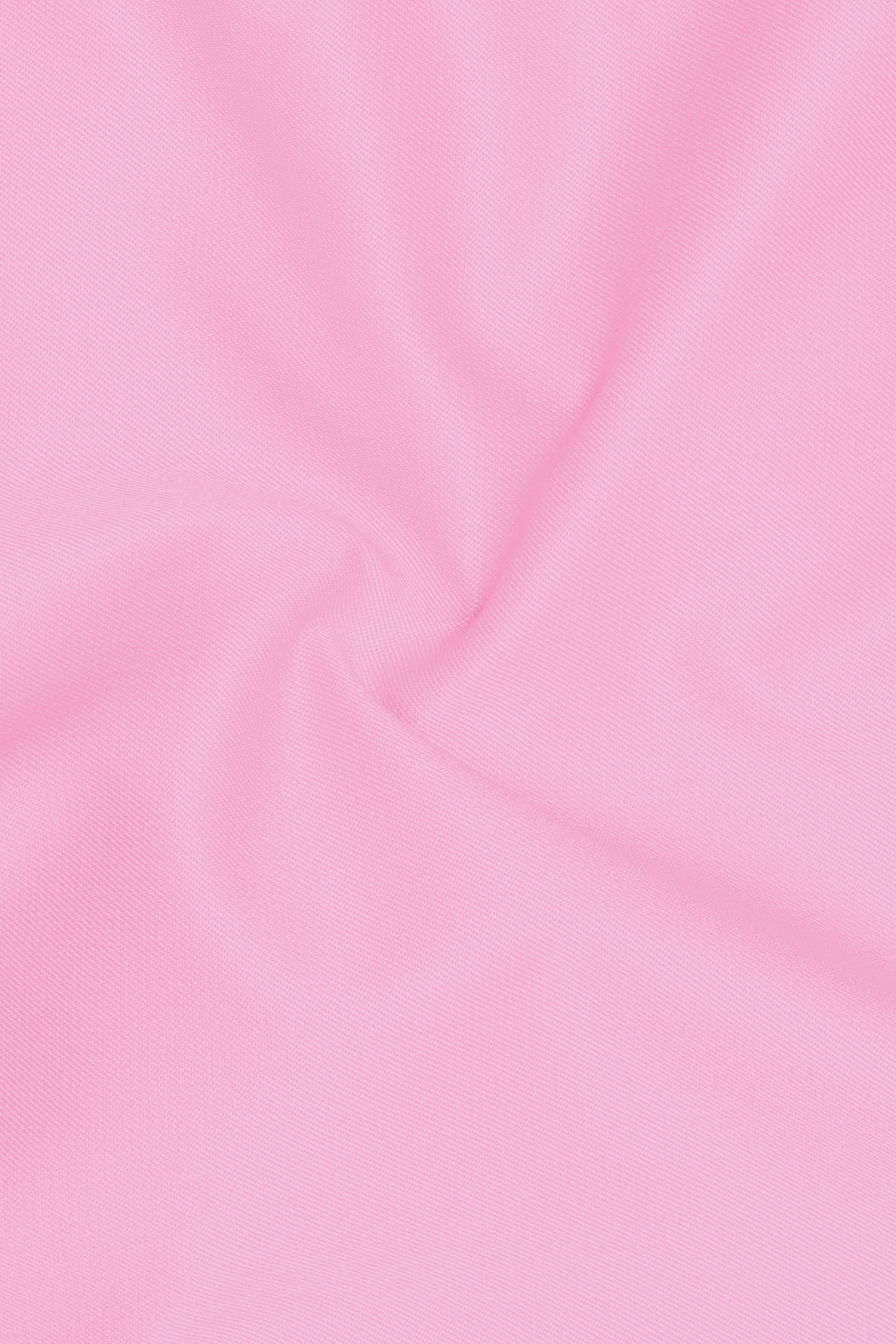 Rosé Reverie-Pestel Pink Solid Wool Rich Bandhgala Slight Stretch Suit