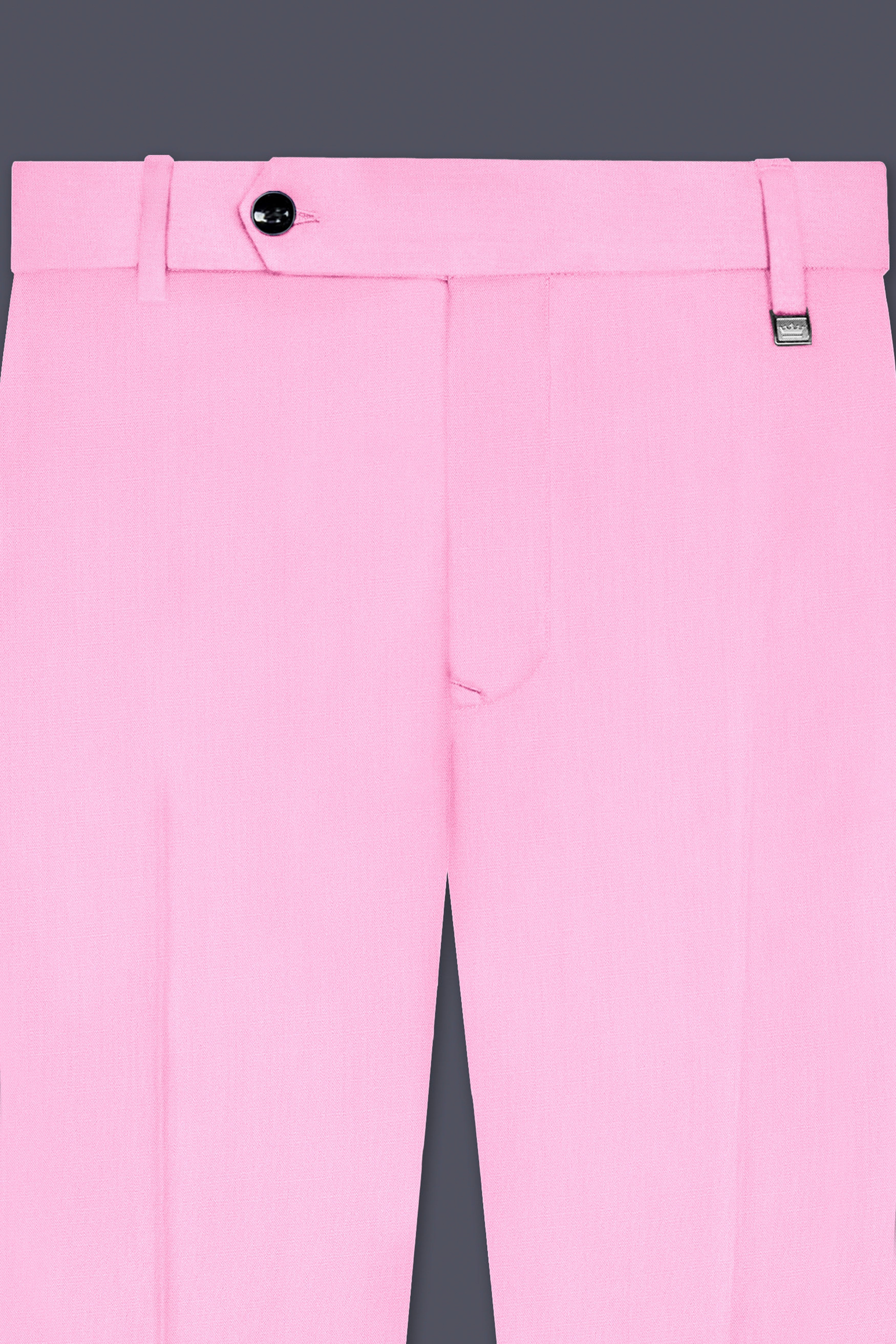 Rosé Reverie-Pestel Pink Solid Wool Rich Peak Lapel Tuxedo Slight Stretch Suit