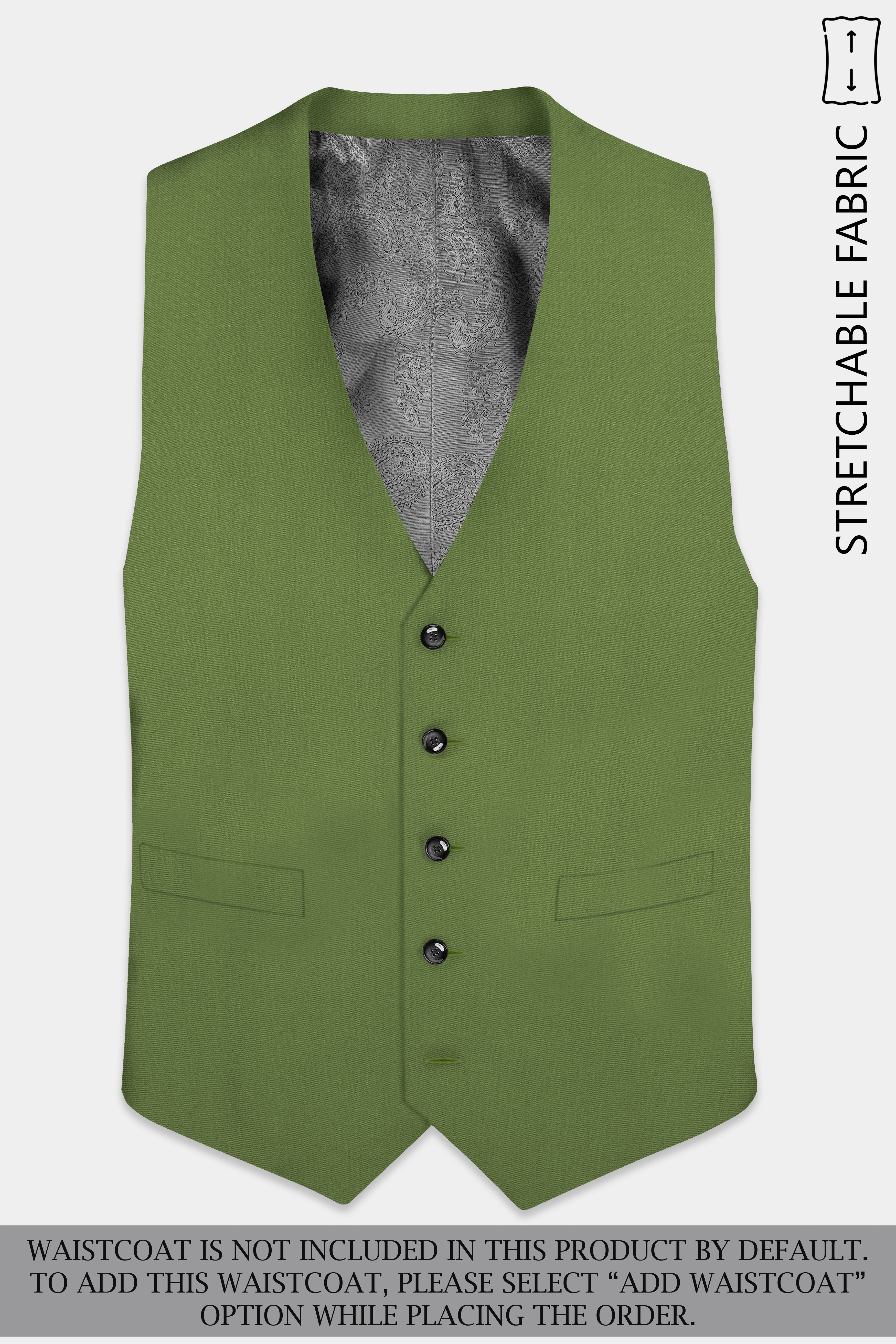 Sage Regal-Dingley Green Solid Wool Rich Single Breasted Slight Stretch Suit