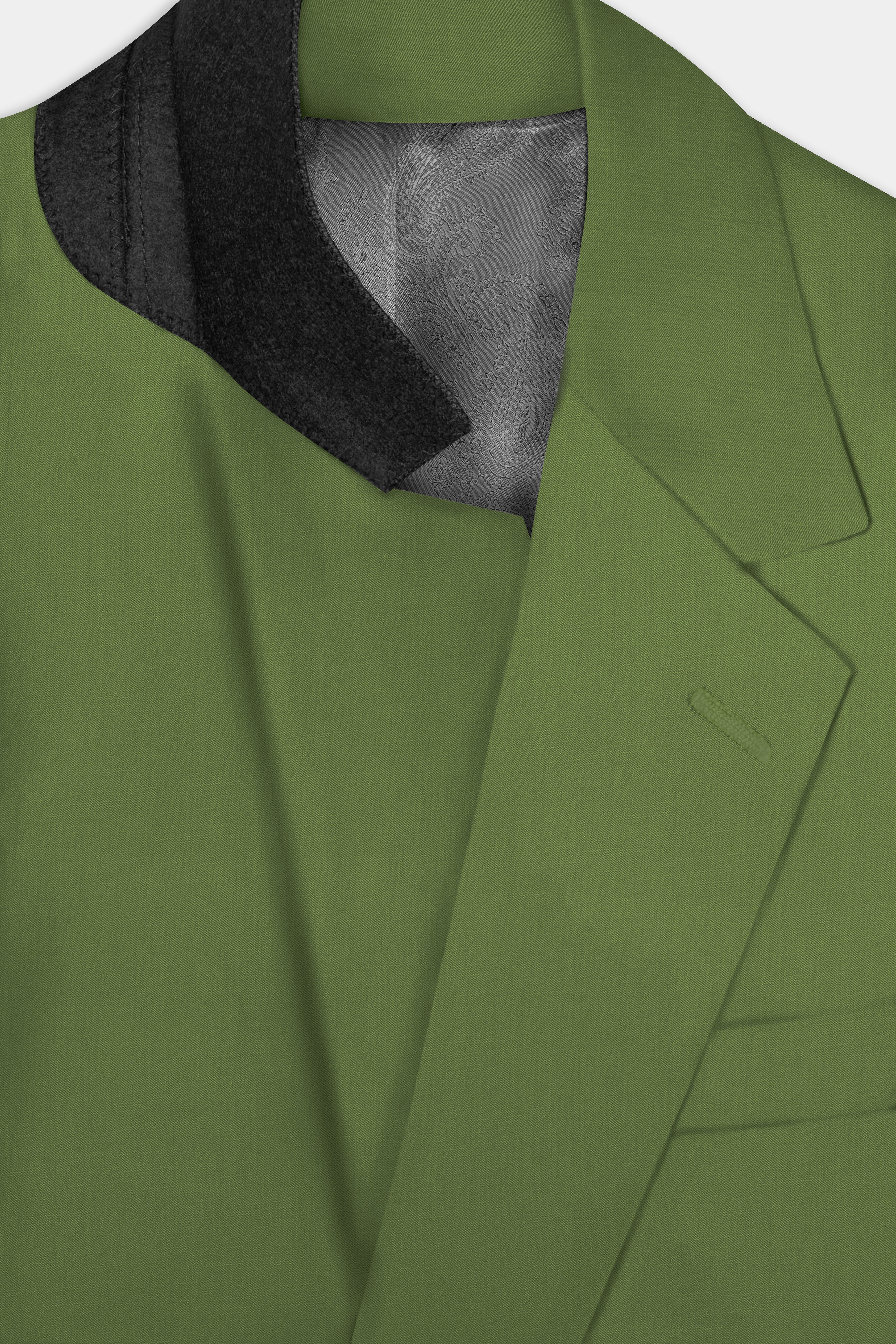 Sage Regal-Dingley Green Solid Wool Rich Single Breasted Slight Stretch Suit