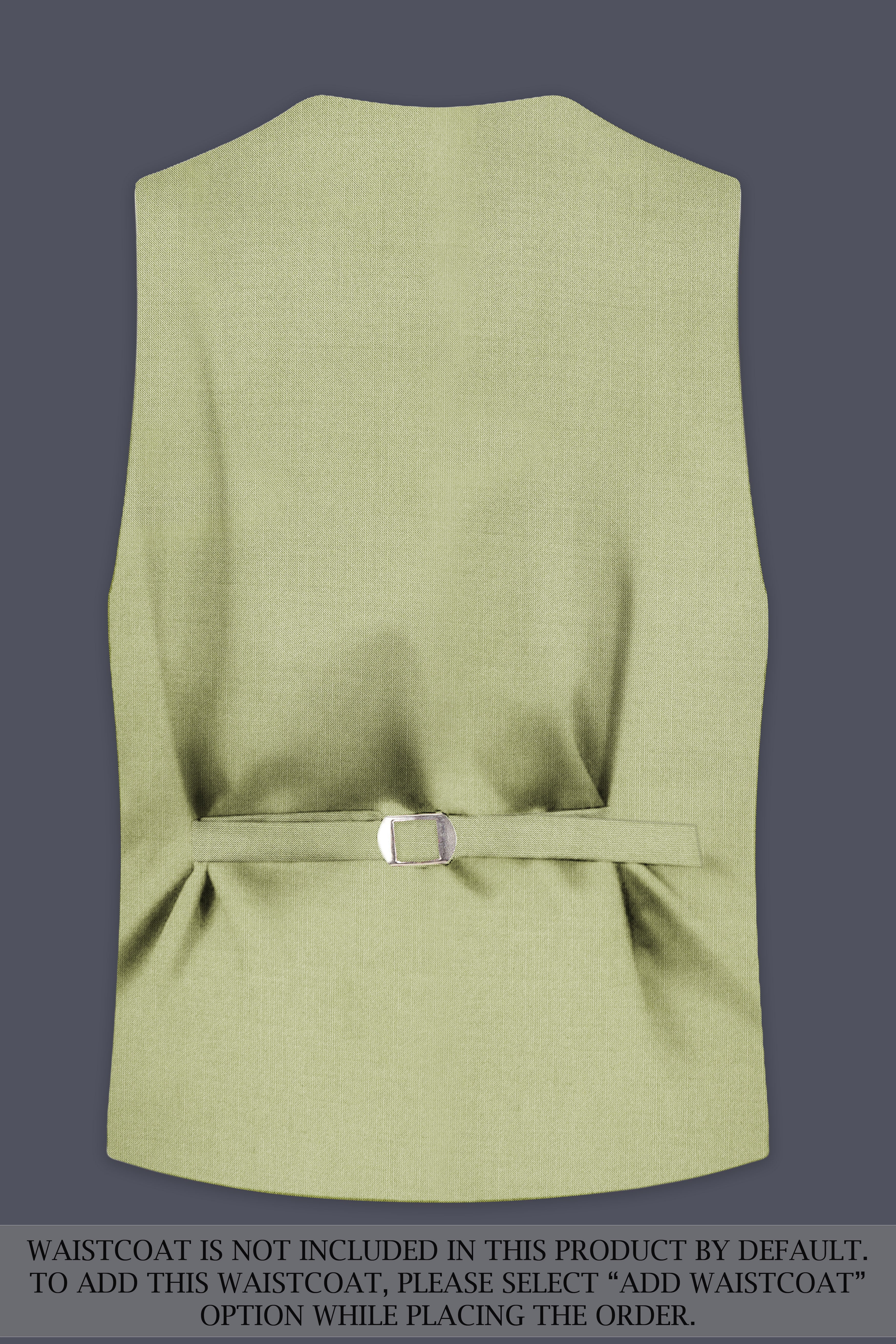 Marsh-Swamp Green Solid Wool Rich Single Breasted Slight Stretch Suit