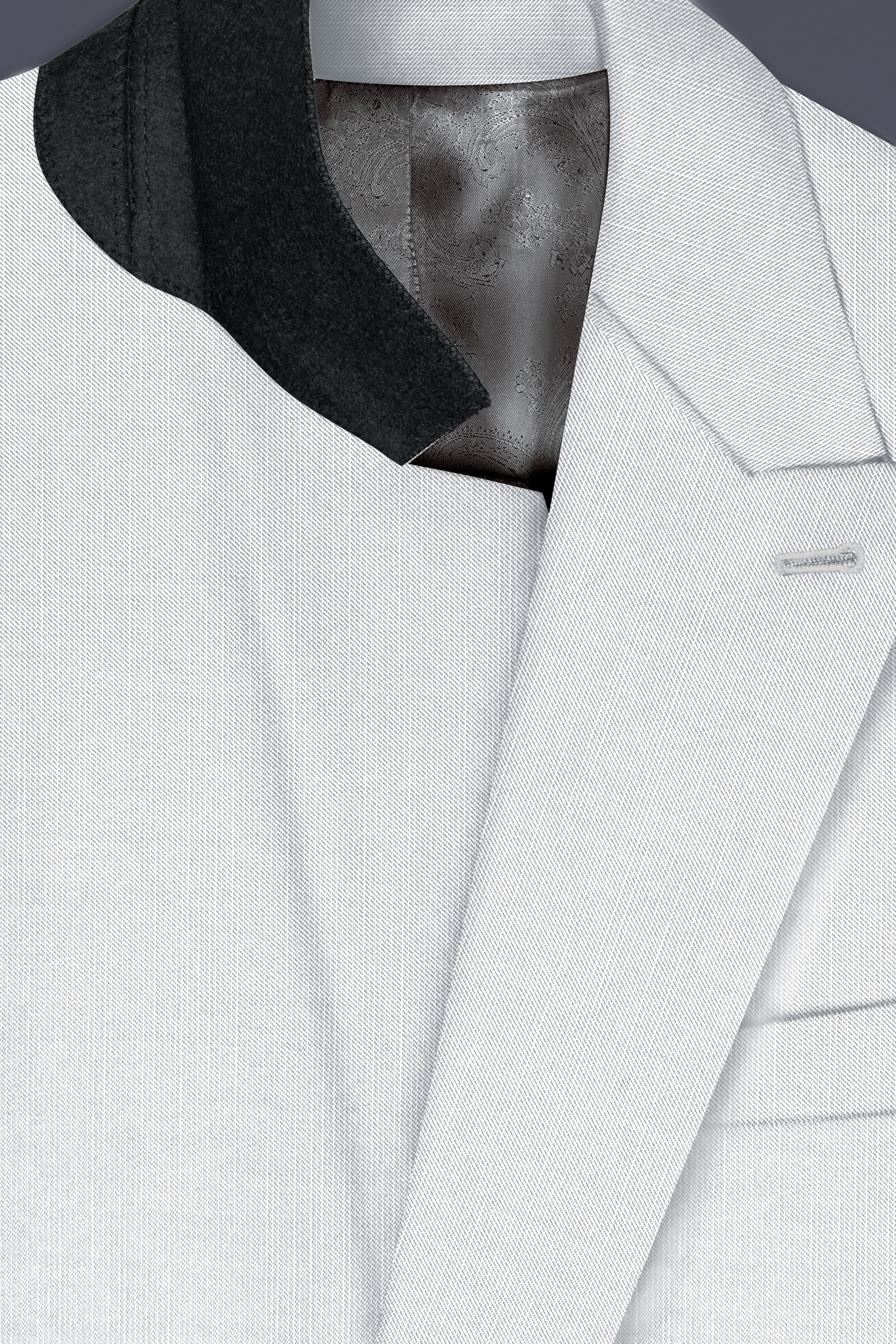 Granite-Alto Gray Solid Wool Rich Double Breasted Slight Stretch Suit