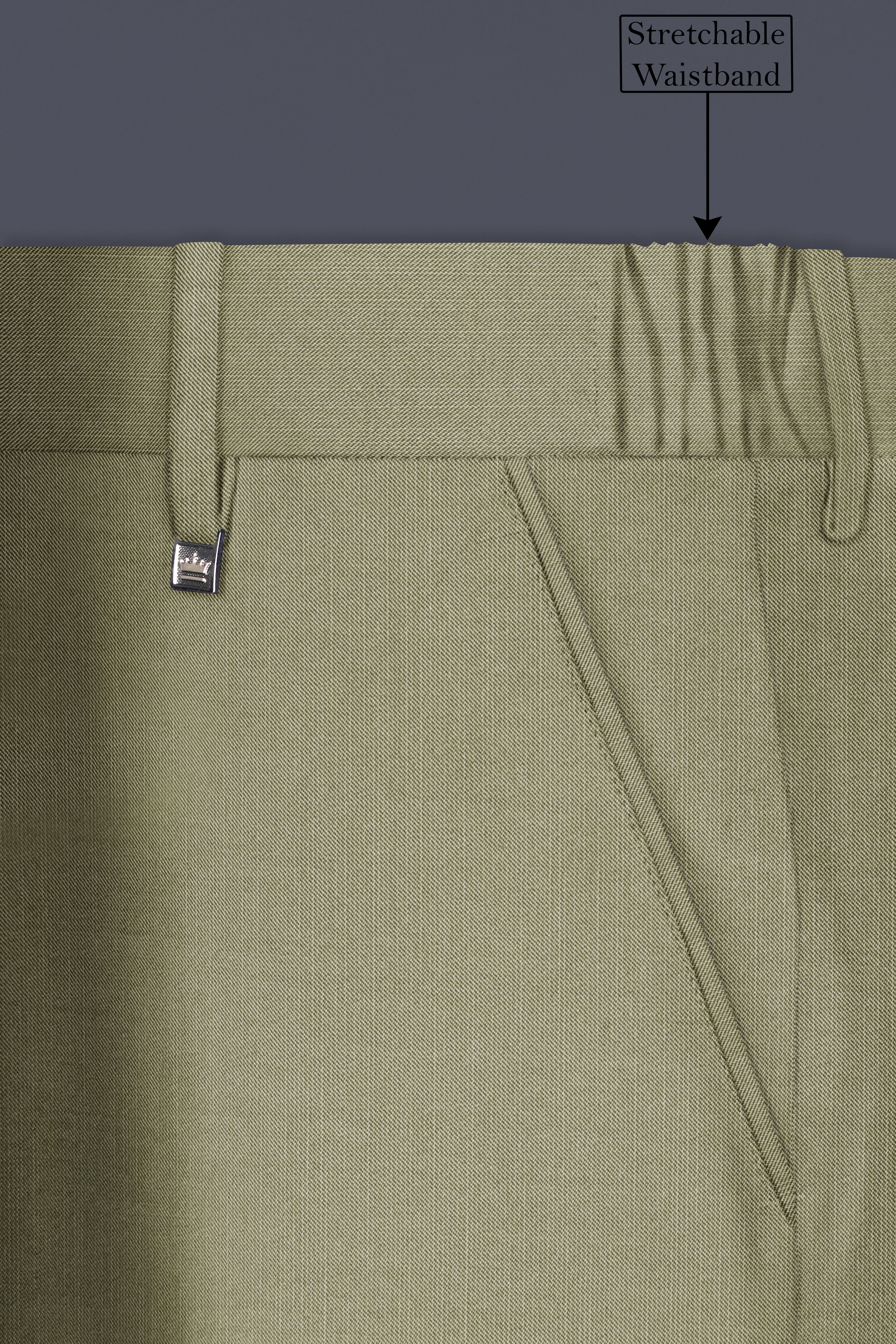 Citron-Lemon Grass Green Solid Wool Rich Double Breasted Slight Stretch Suit
