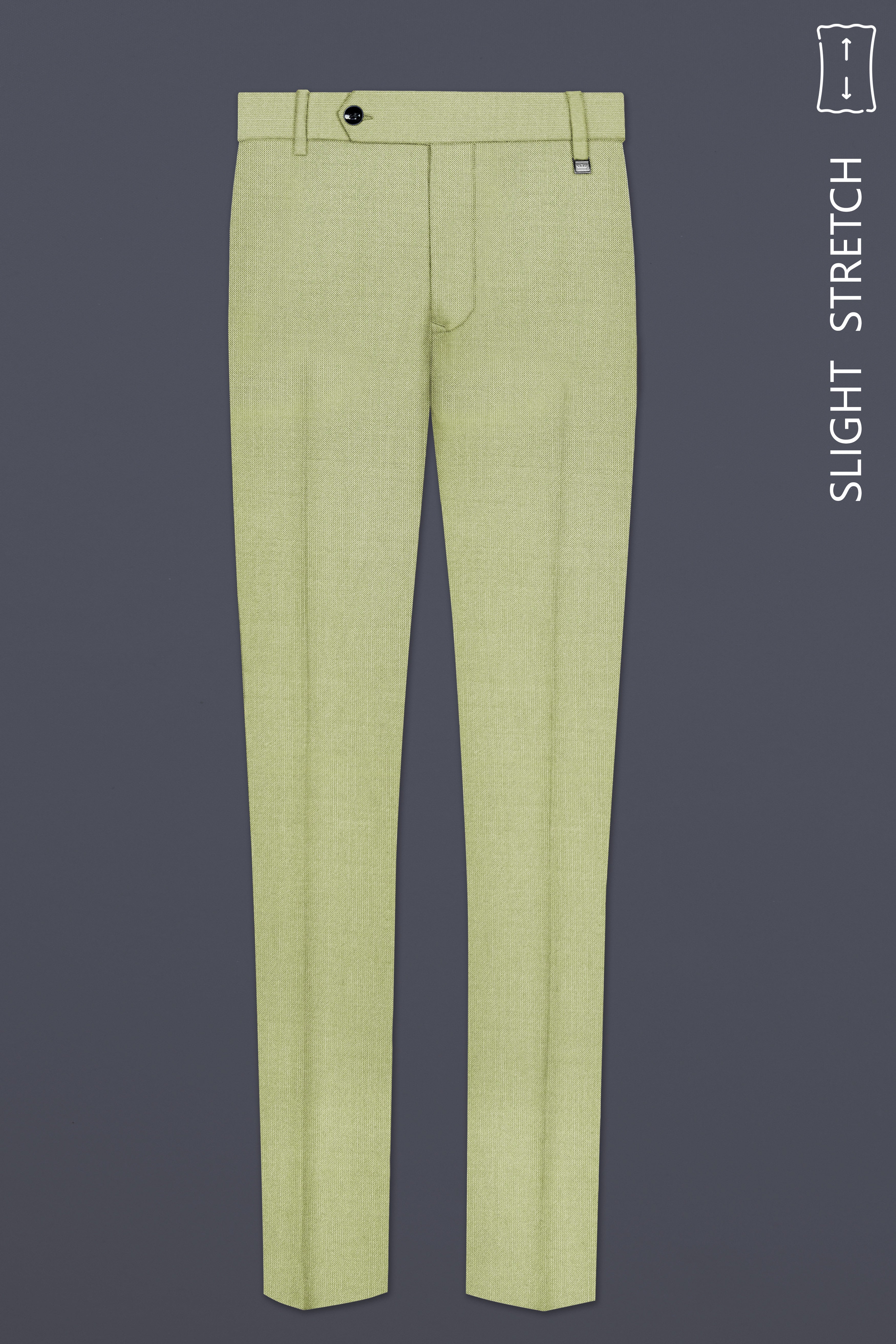 Marsh-Swamp Green Solid Wool Rich Double Breasted Slight Stretch Suit