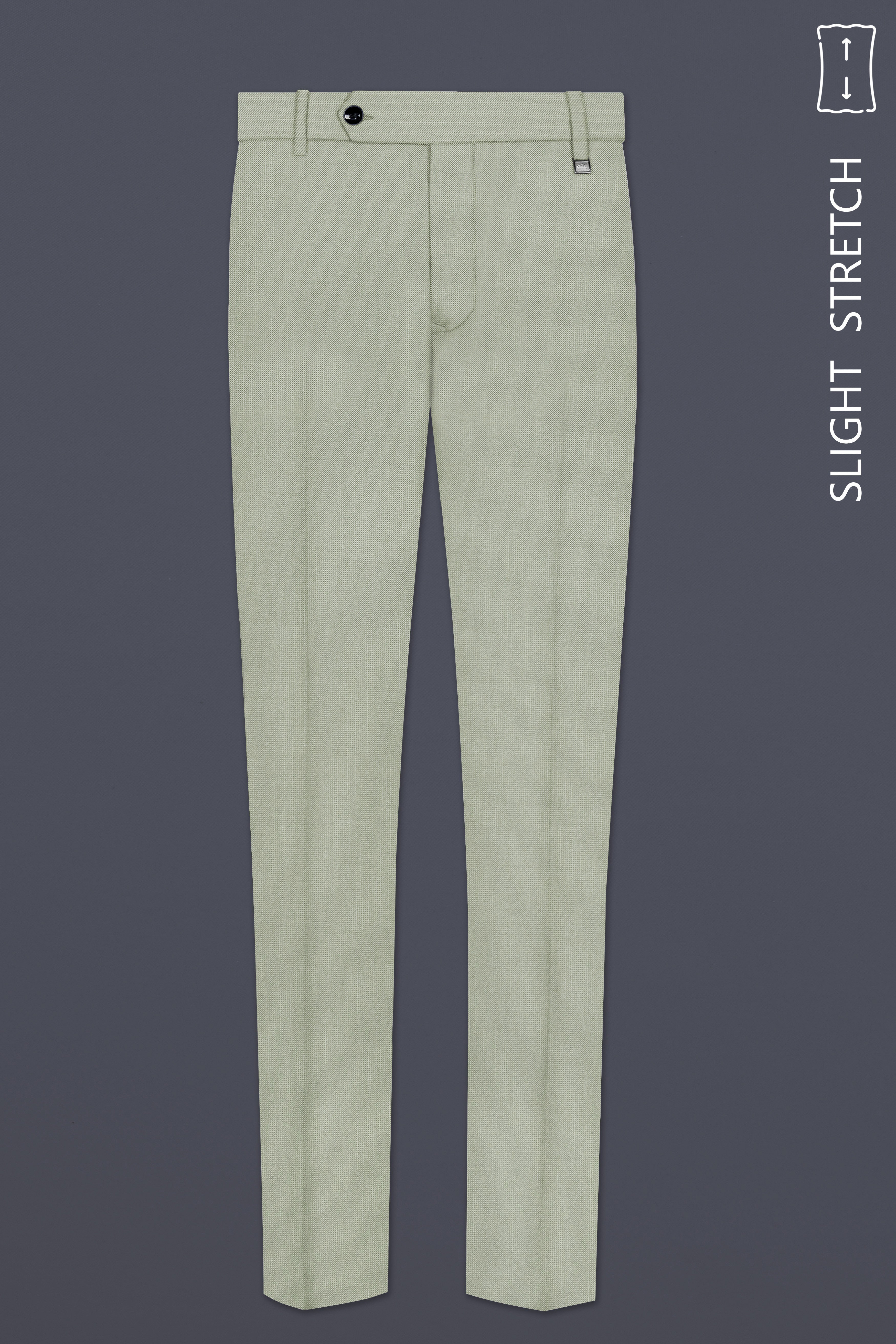 Lichen-Norway Green Solid Wool Rich Double Breasted Slight Stretch Suit