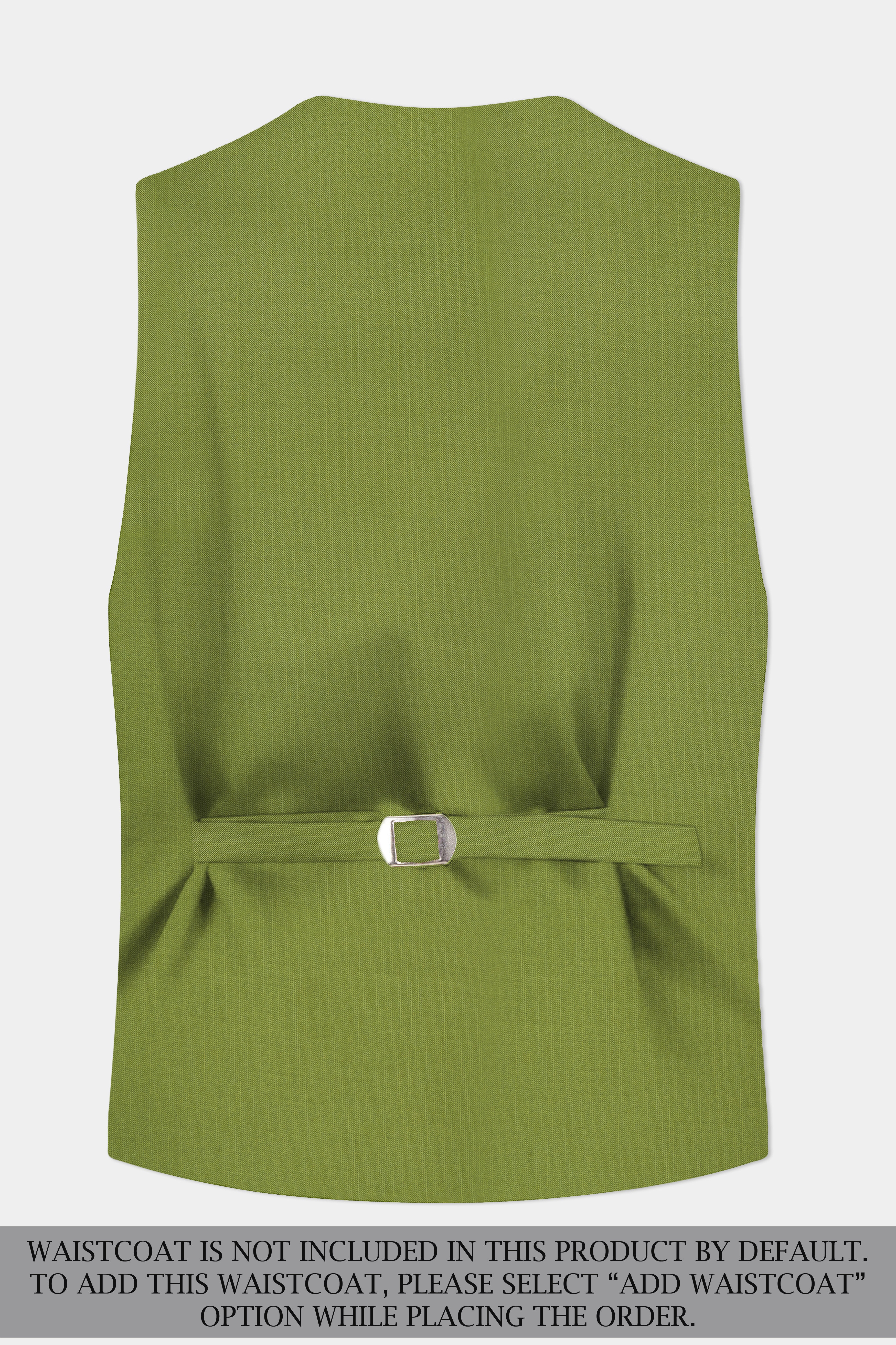 Pistachio-Wasabi Green Solid Wool Rich Double Breasted Slight Stretch Suit