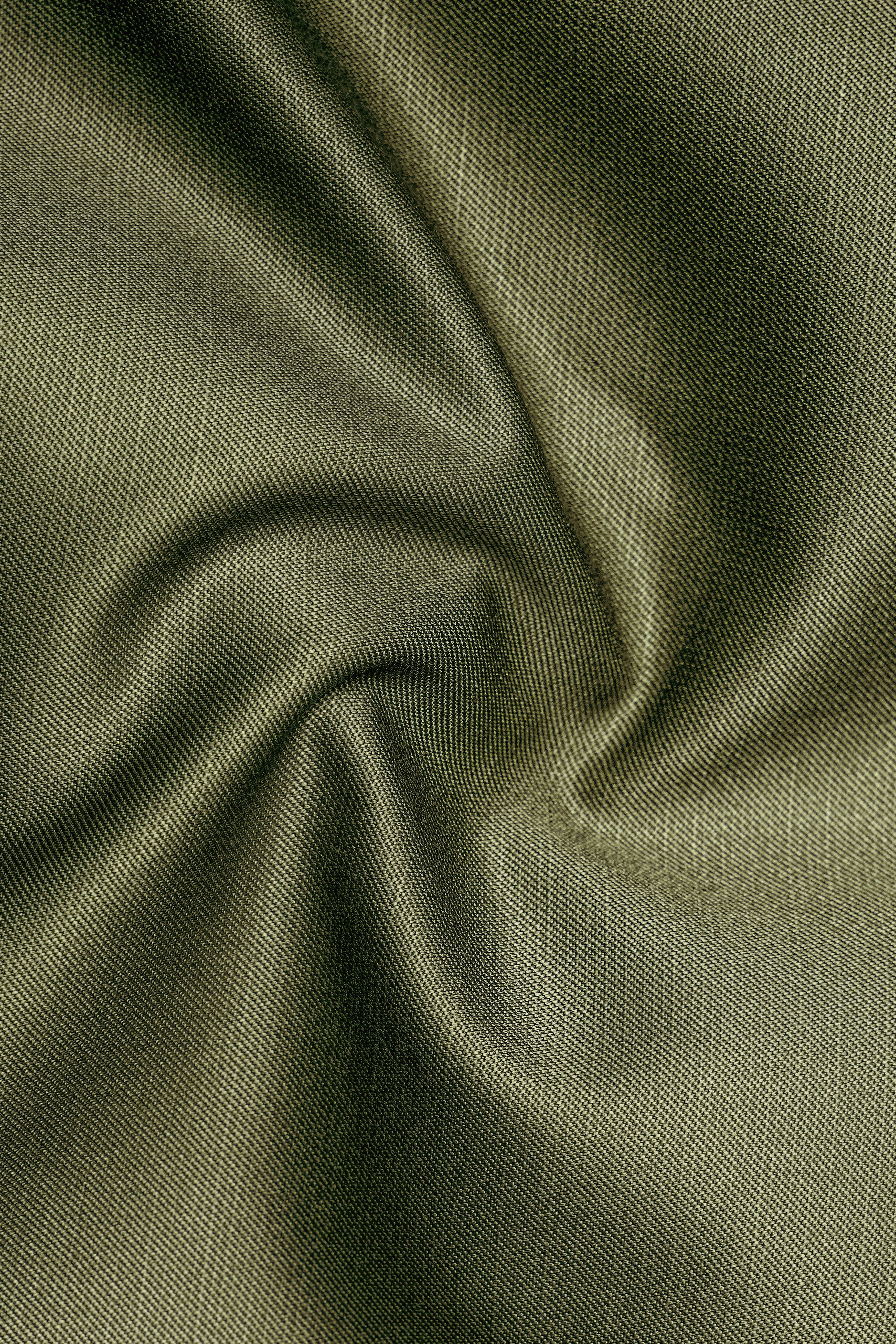 Sentinel-Rifle Green Solid Wool Rich Double Breasted Stretchable traveler Suit