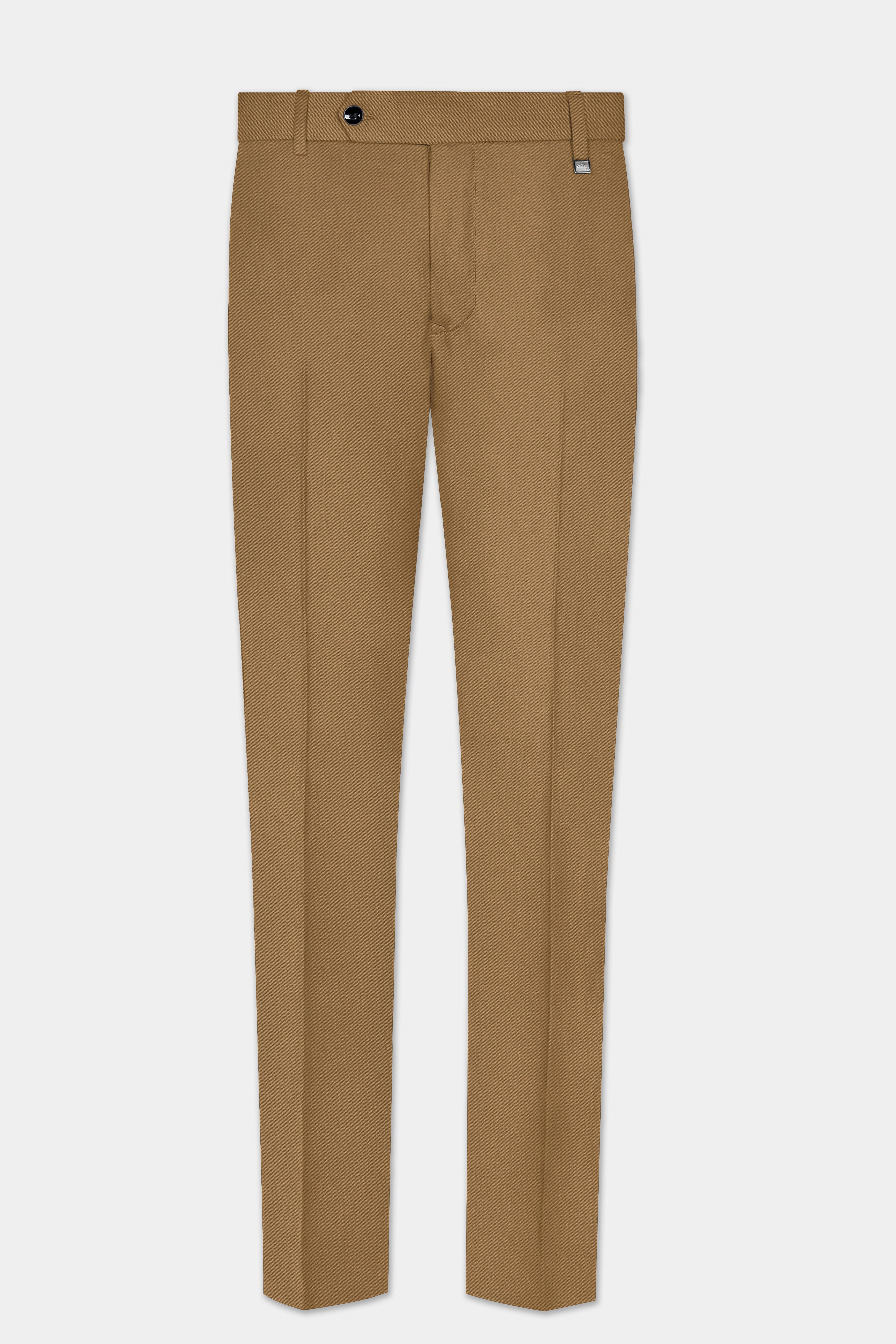 Roman Coffee Brown Solid Wool Rich Double Breasted Suit