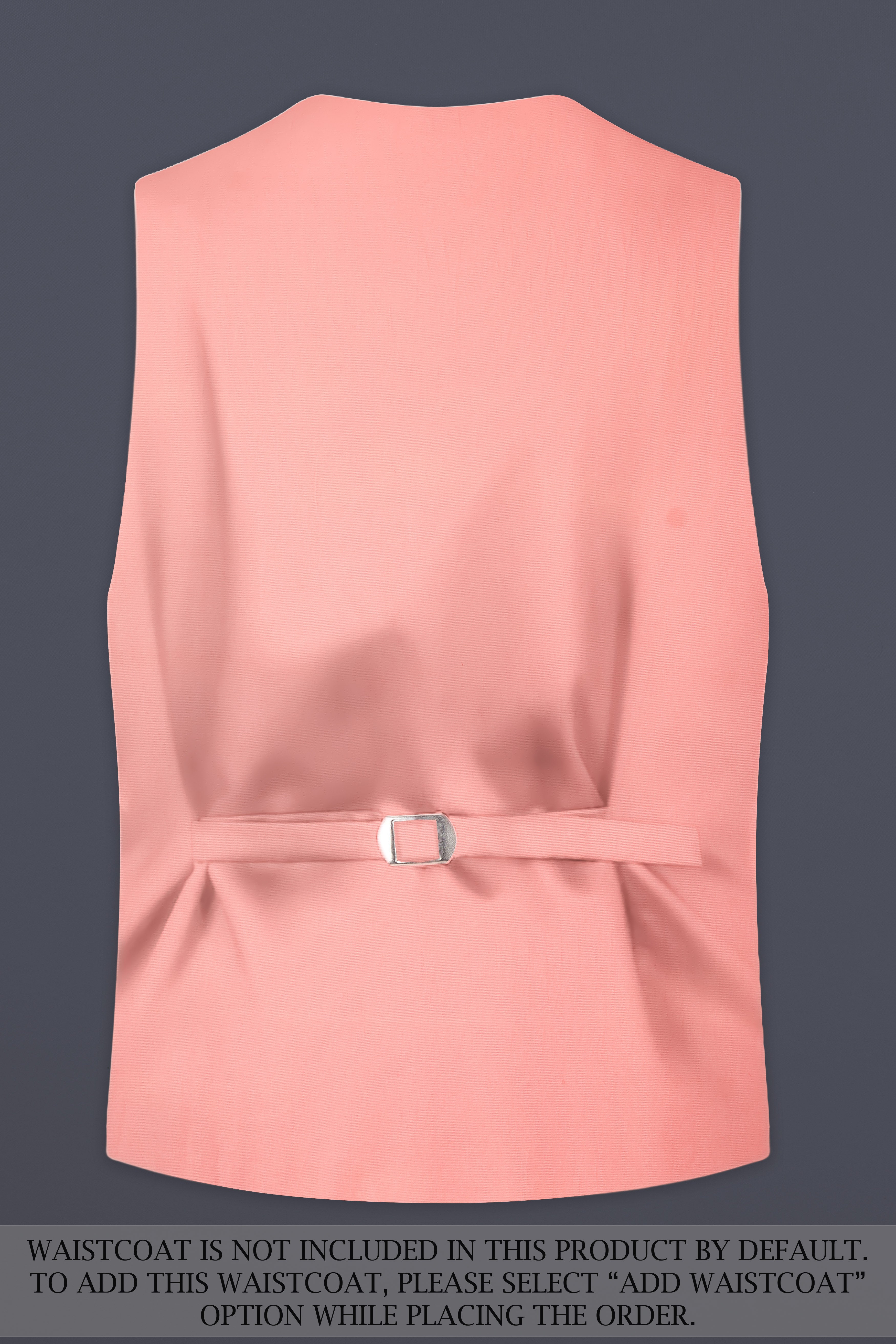 Flamingo Pink Solid Cotton Single Breasted Suit