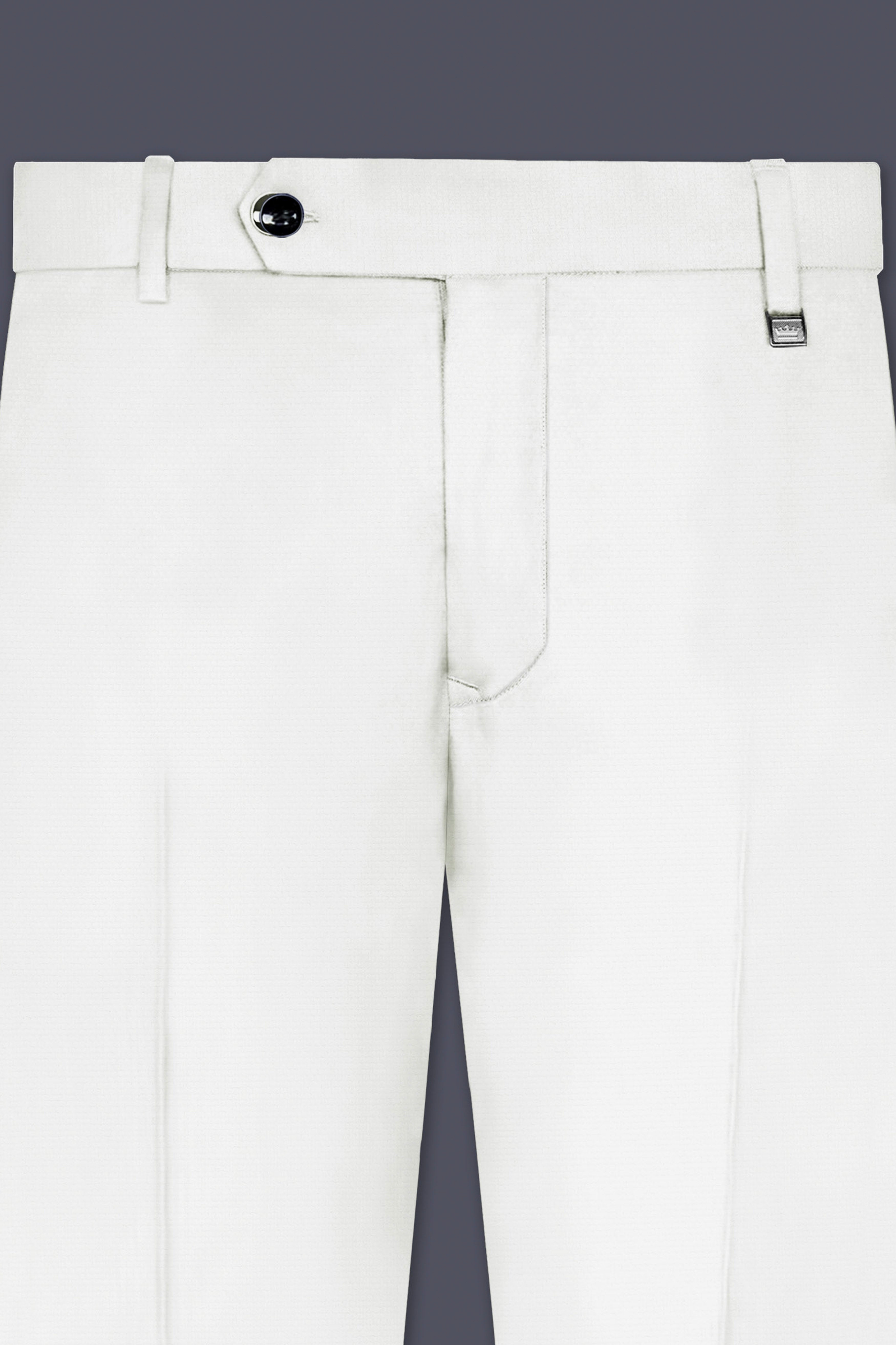 Merino Cream Solid Cotton Single Breasted Suit