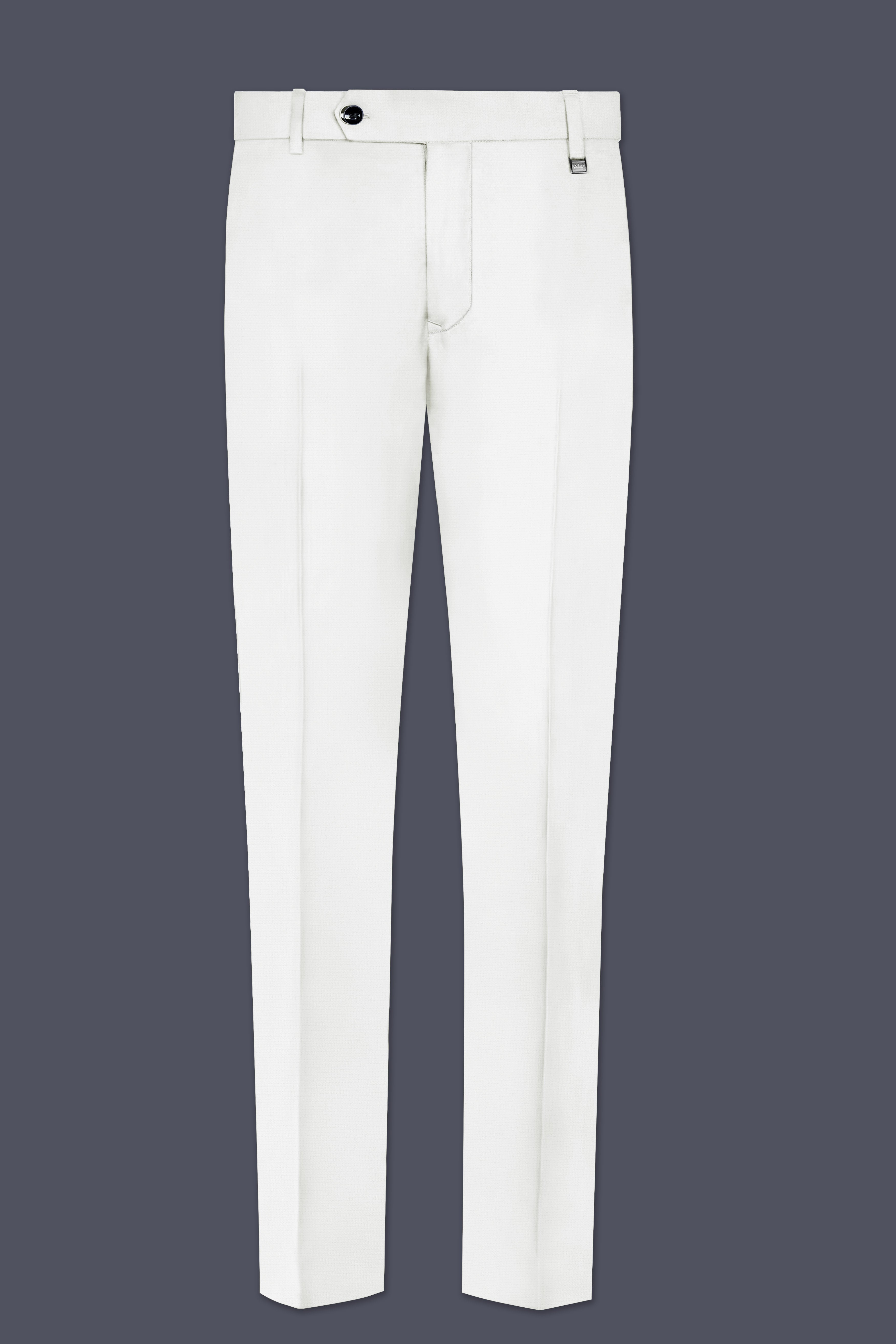 Merino Cream Solid Cotton Single Breasted Suit