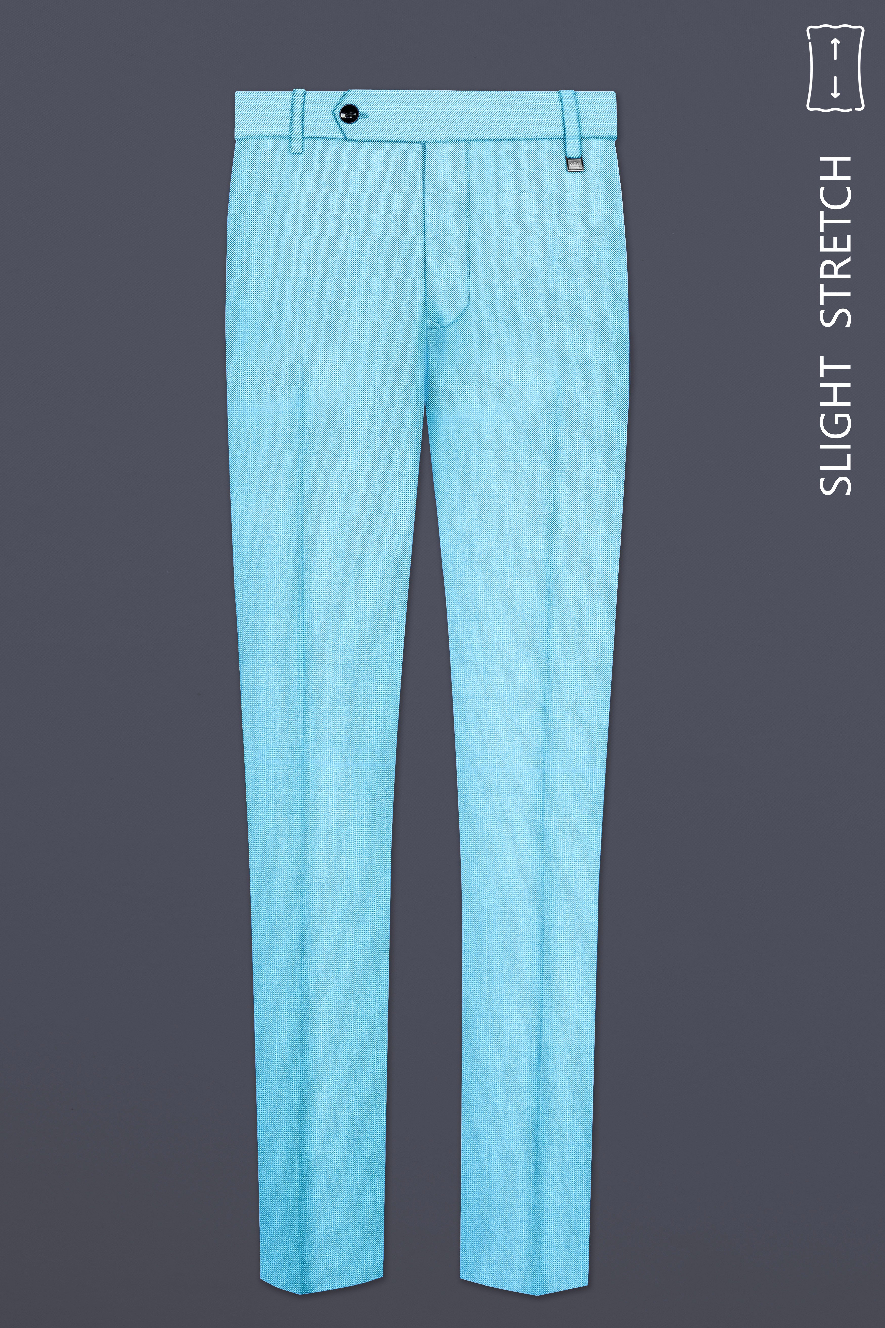 Iceland-Aquamarine Blue Solid Wool Rich Single Breasted Slight Stretch Suit