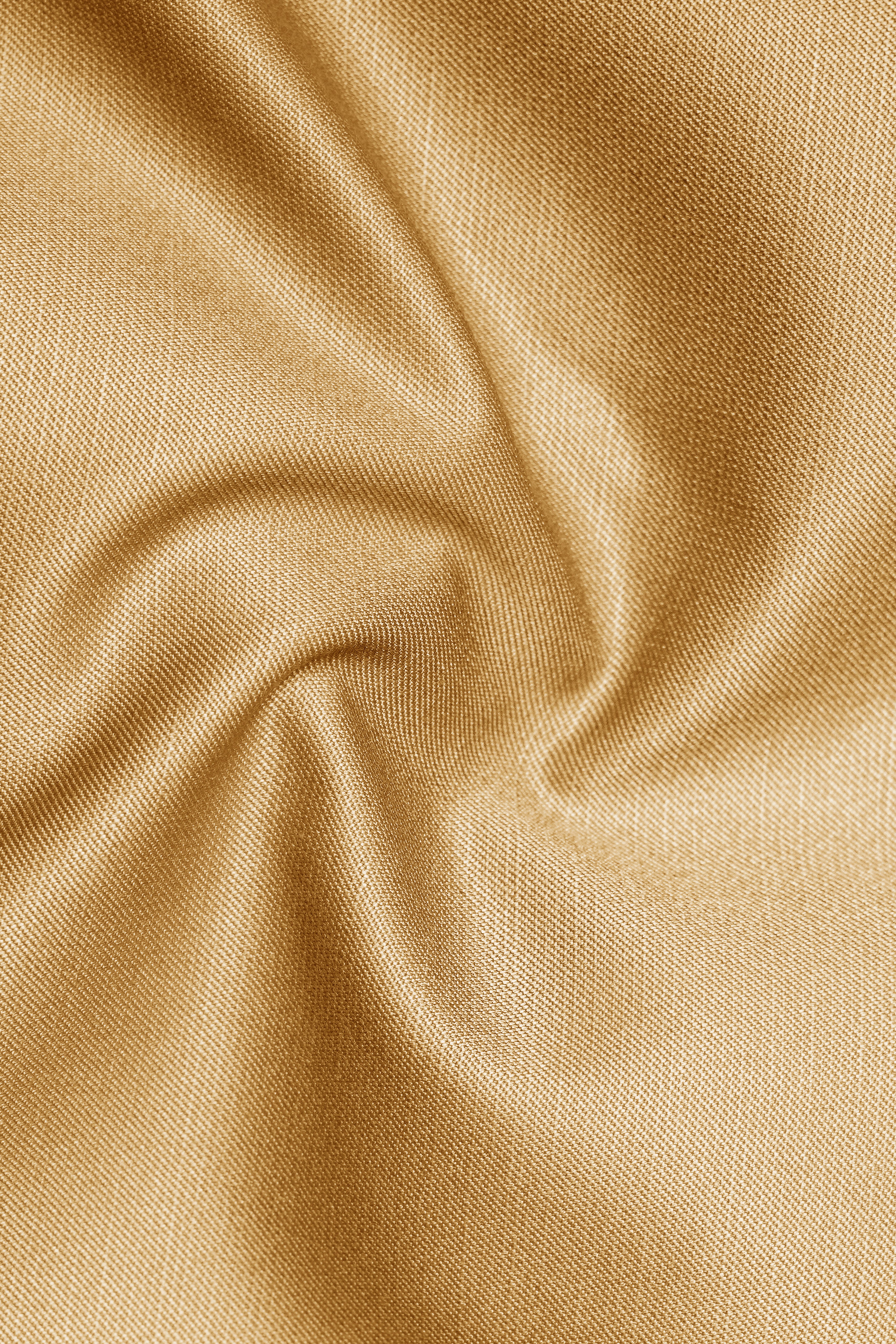 Marula-Desert Yellow Solid Wool Rich Single Breasted Slight Stretch Suit