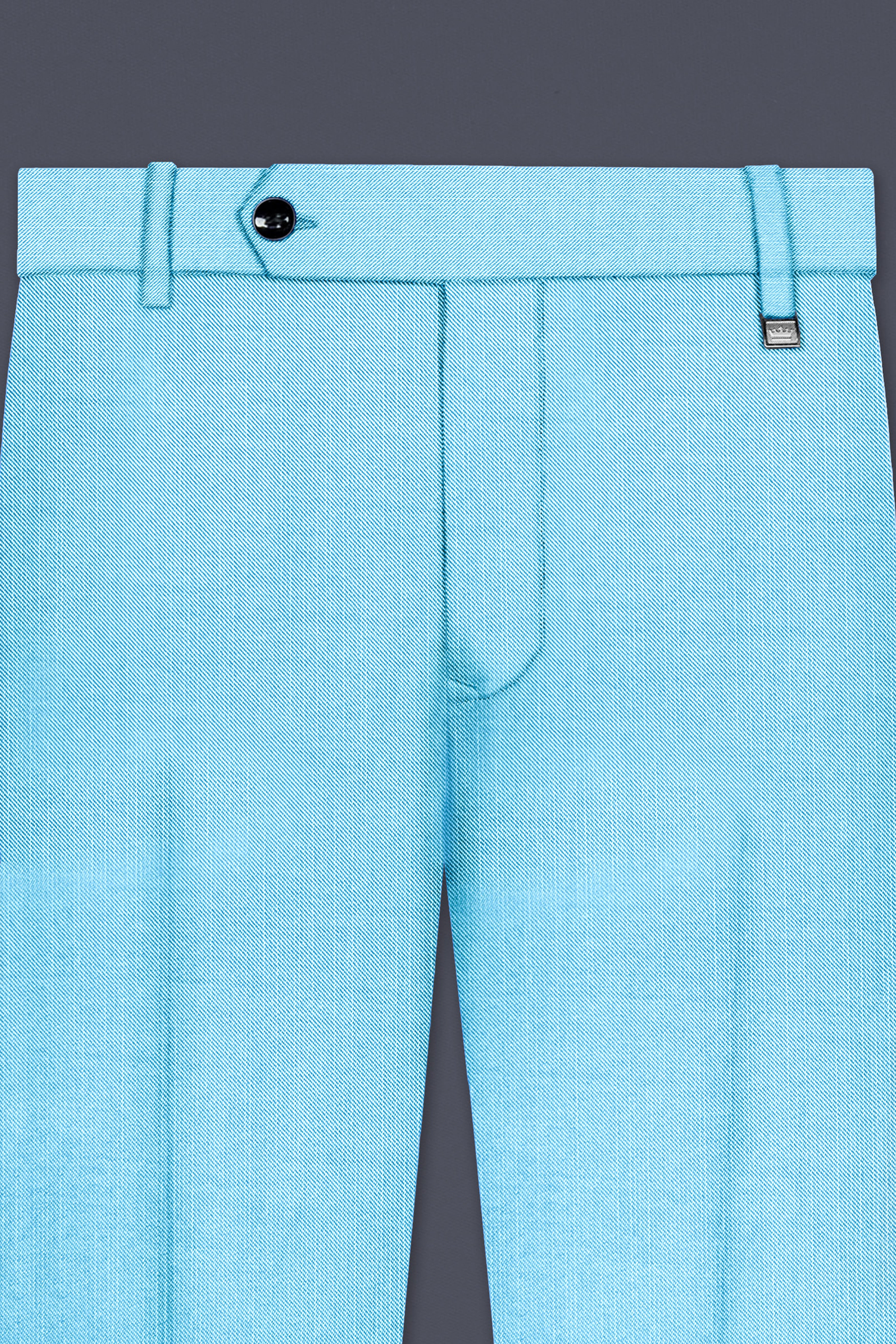 Iceland-Aquamarine Blue Solid Wool Rich Double Breasted Stretchable traveler Suit
