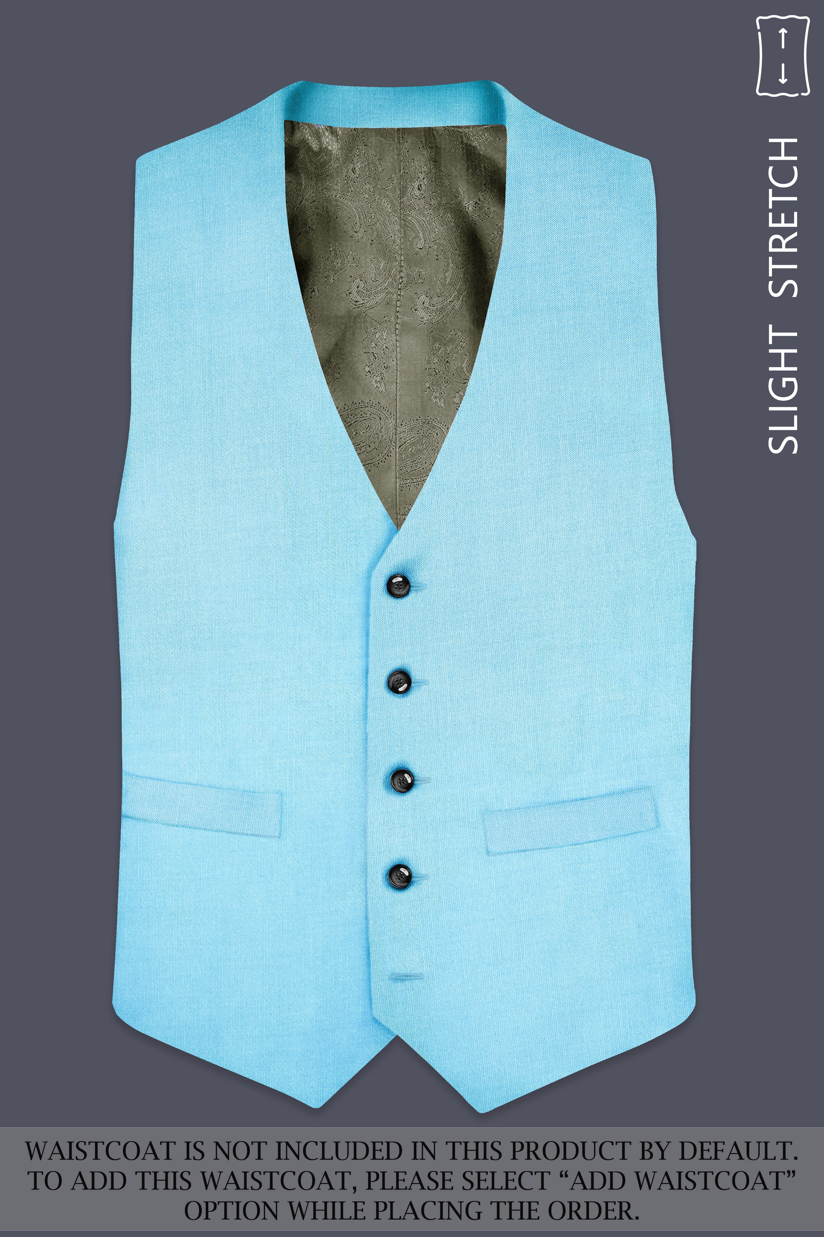 Iceland-Aquamarine Blue Solid Wool Rich Double Breasted Slight Stretch Suit