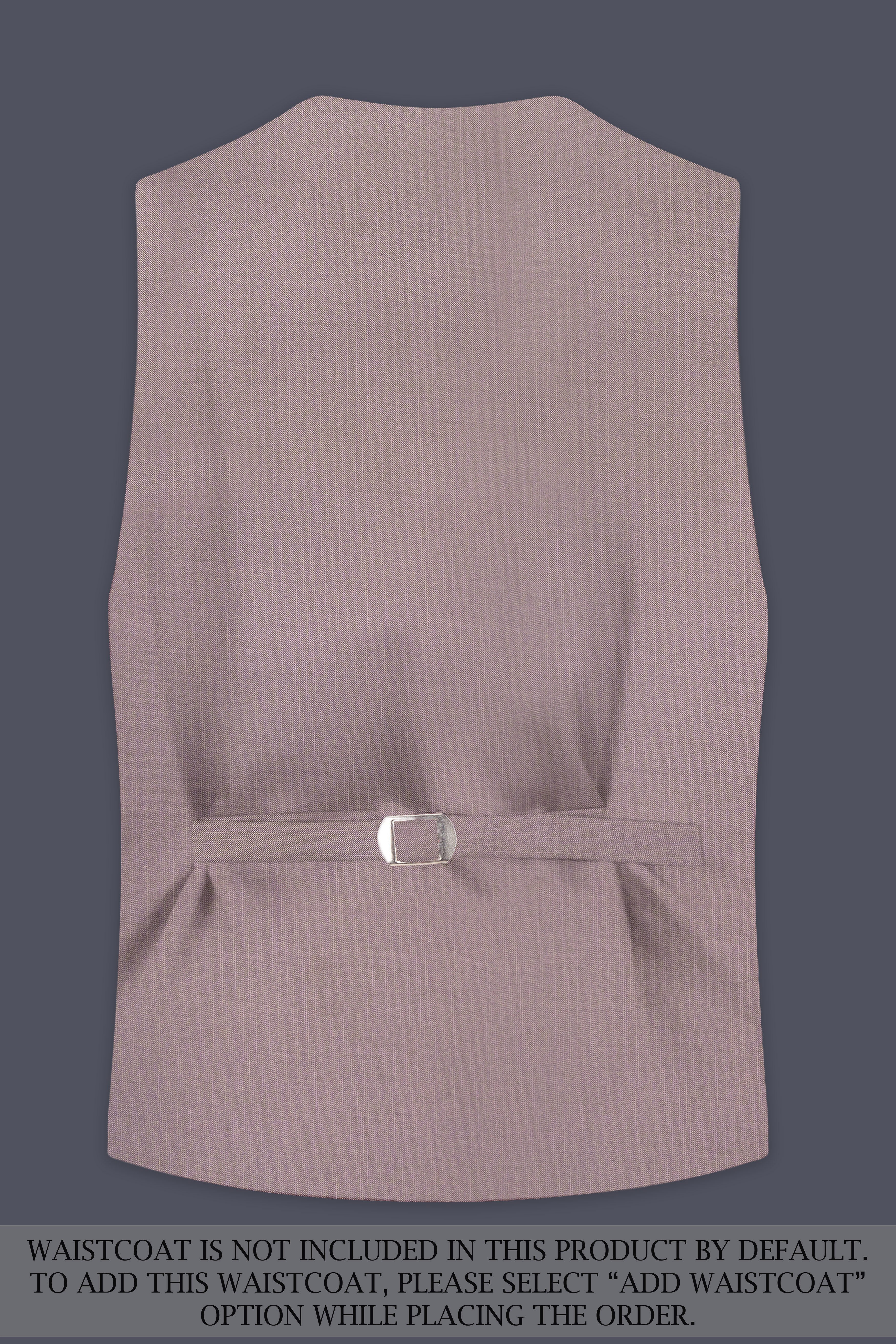 Amour-Rose Quartz Pink Solid Wool Rich Double Breasted Stretchable traveler Suit