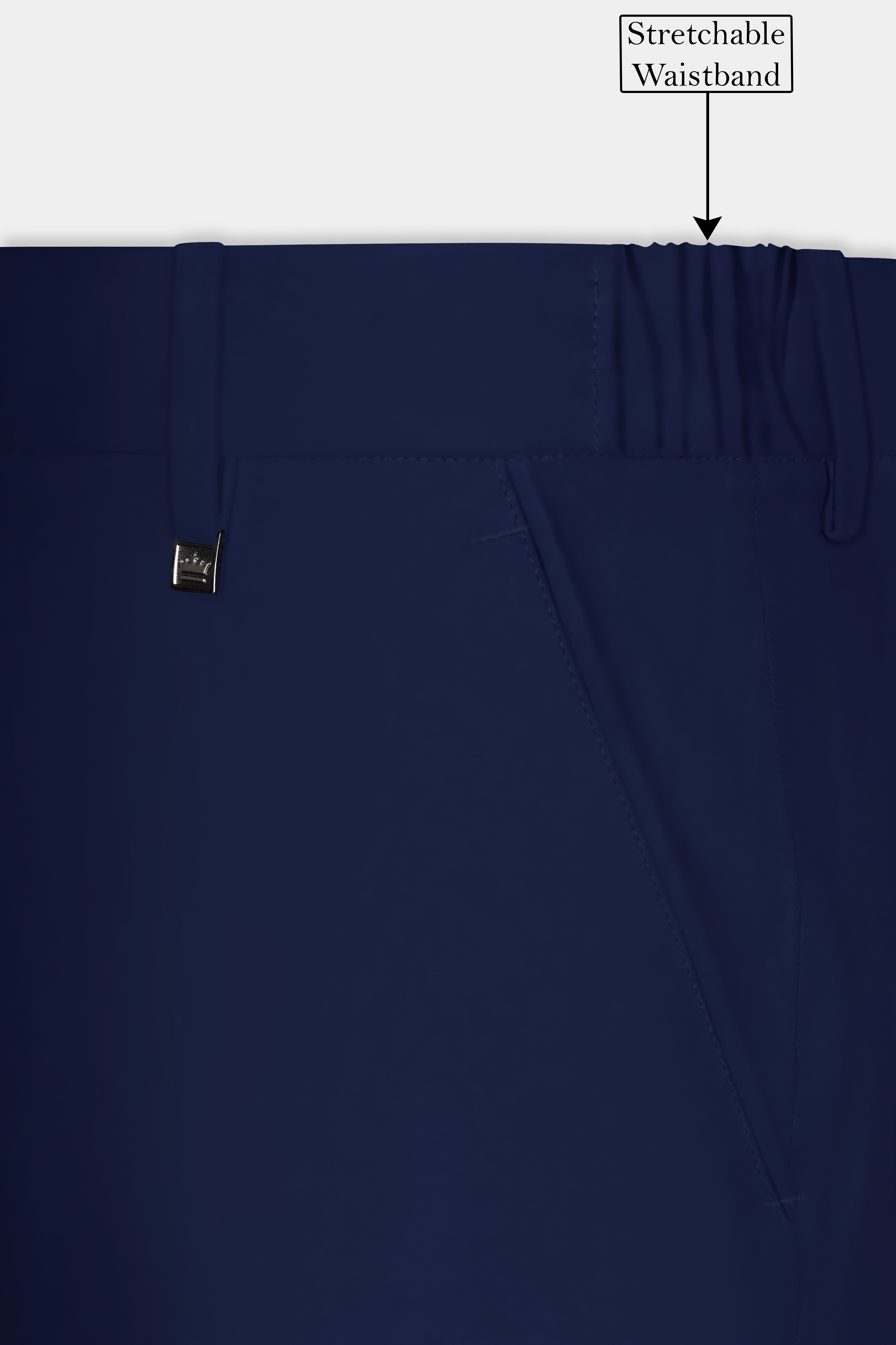 Berry Blue Solid Wool Rich Single Breasted Suit
