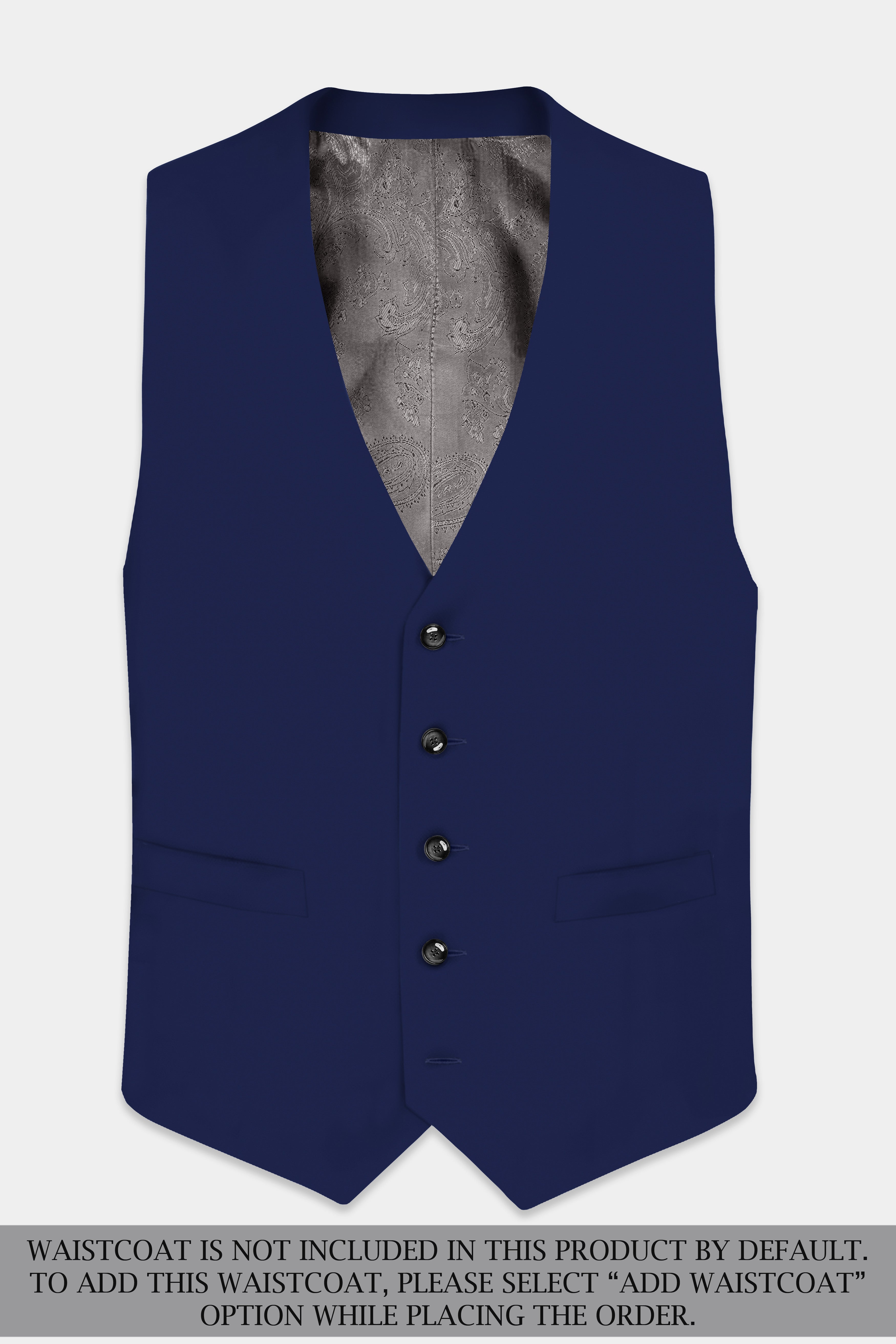 Berry Blue Solid Wool Rich Single Breasted Suit