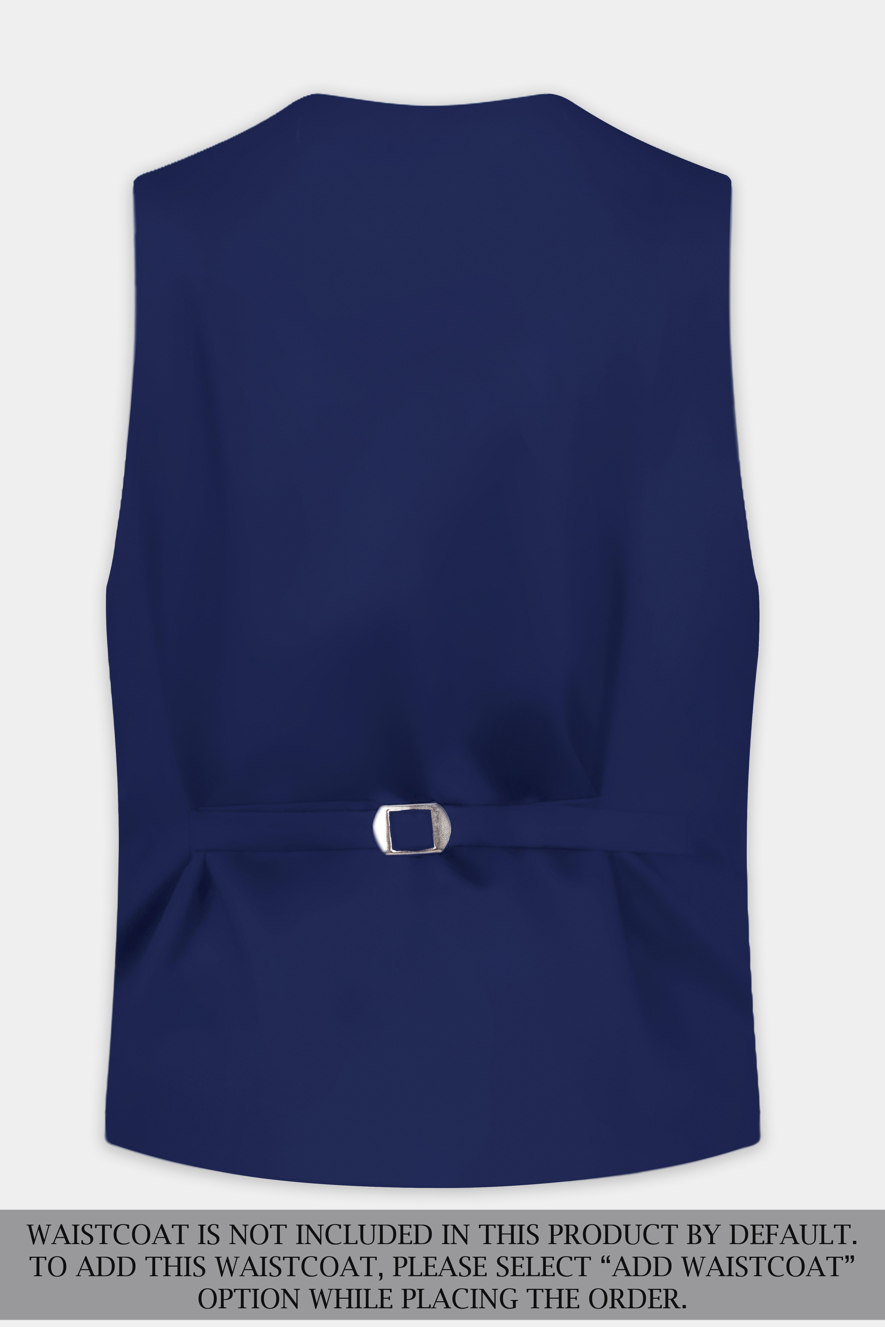 Berry Blue Solid Wool Rich Single Breasted Suit