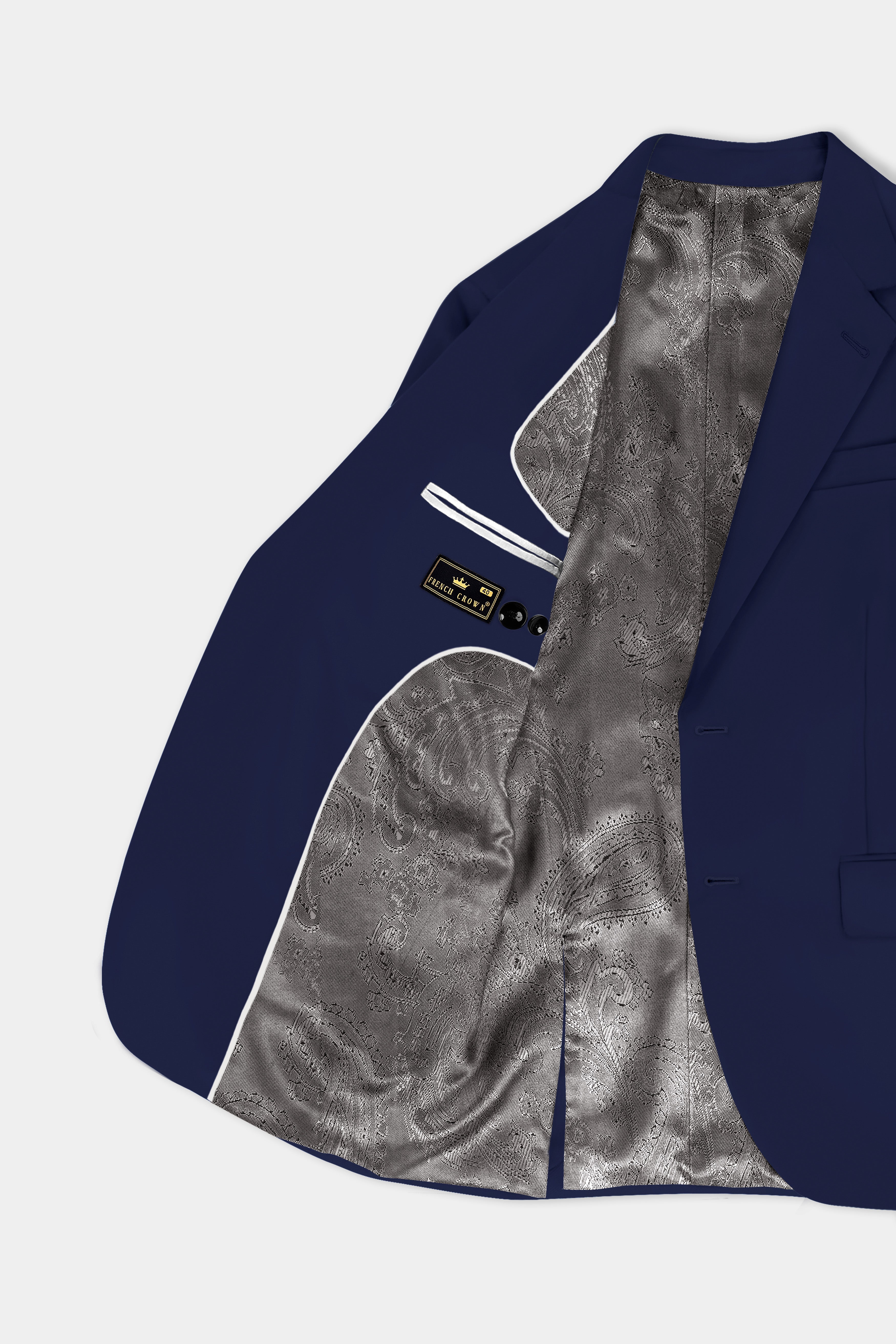Berry Blue Solid Wool Rich Single Breasted Suit
