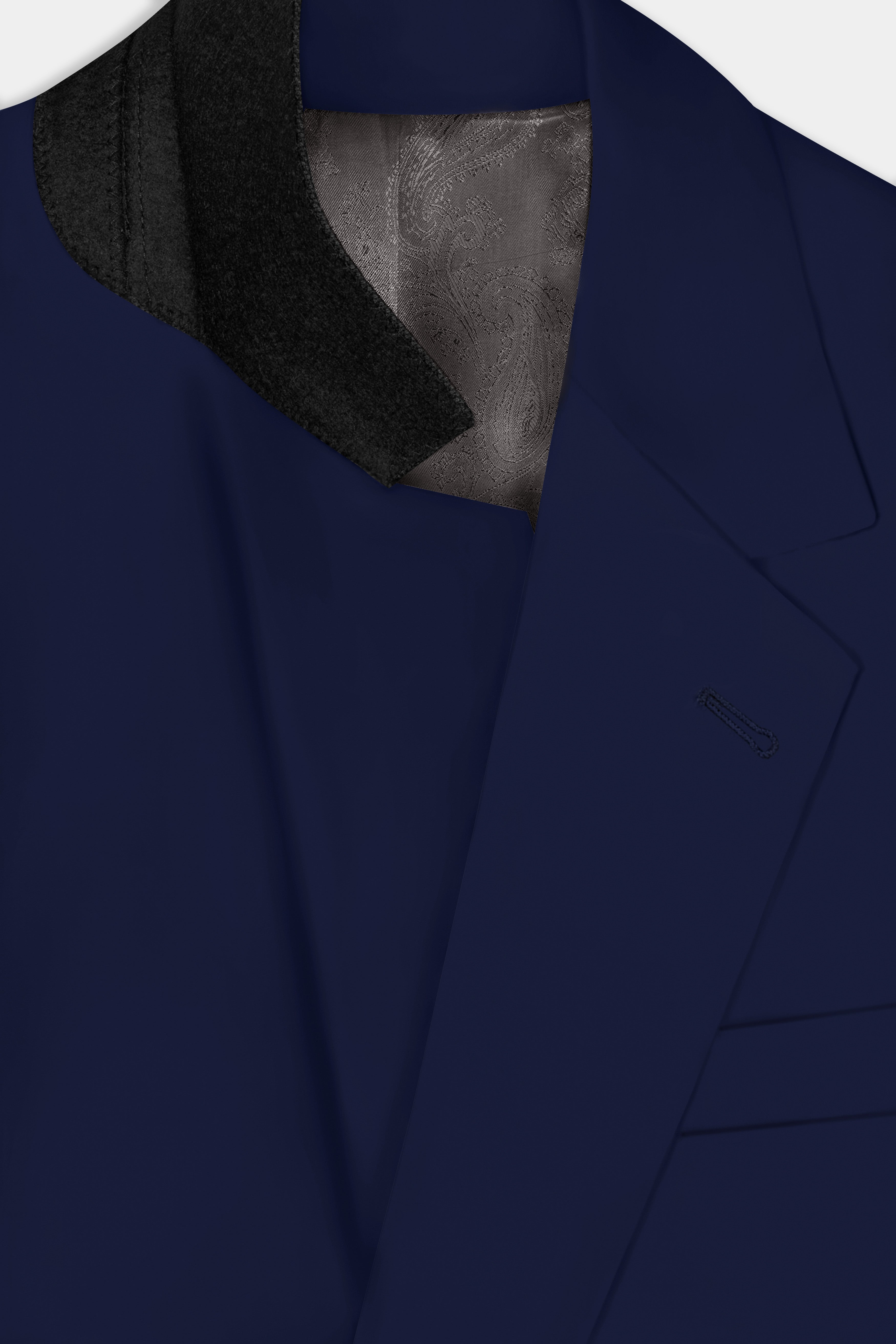 Berry Blue Solid Wool Rich Single Breasted Suit