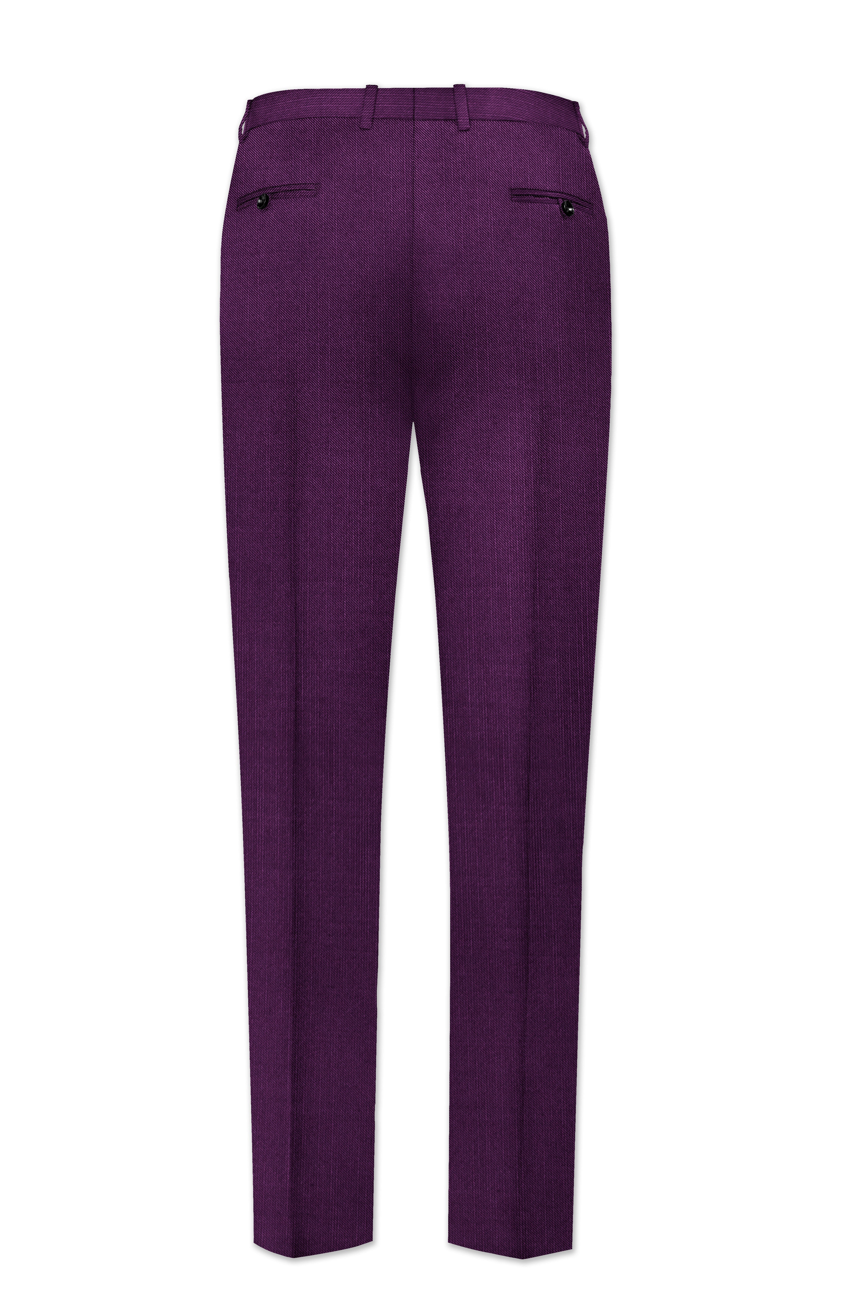 Orchid-Grape Purple Wool Rich Tuxedo Slight Stretch Suit