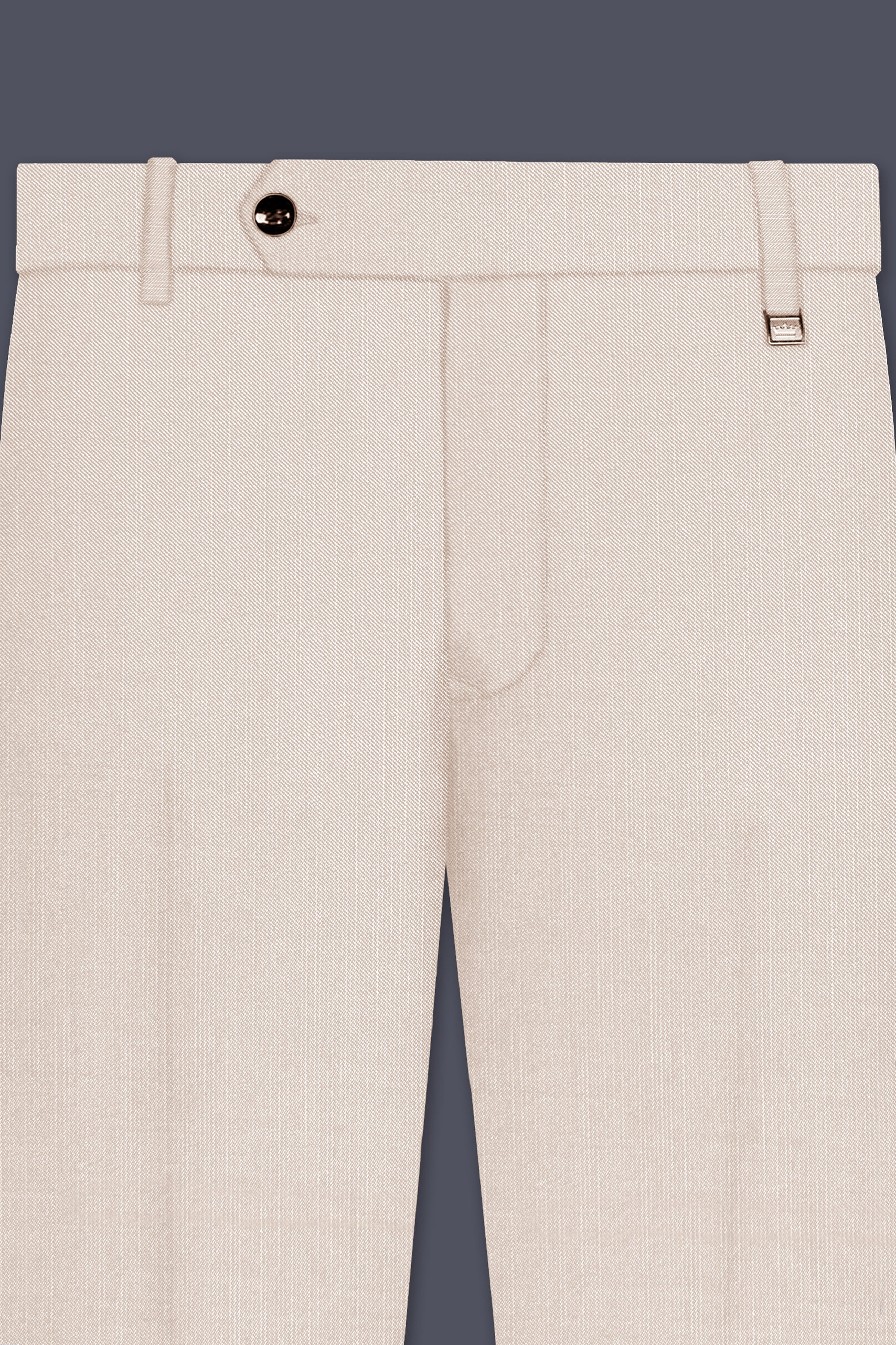 Velivon-Bizarre Cream Wool Rich Tuxedo Slight Stretch Suit