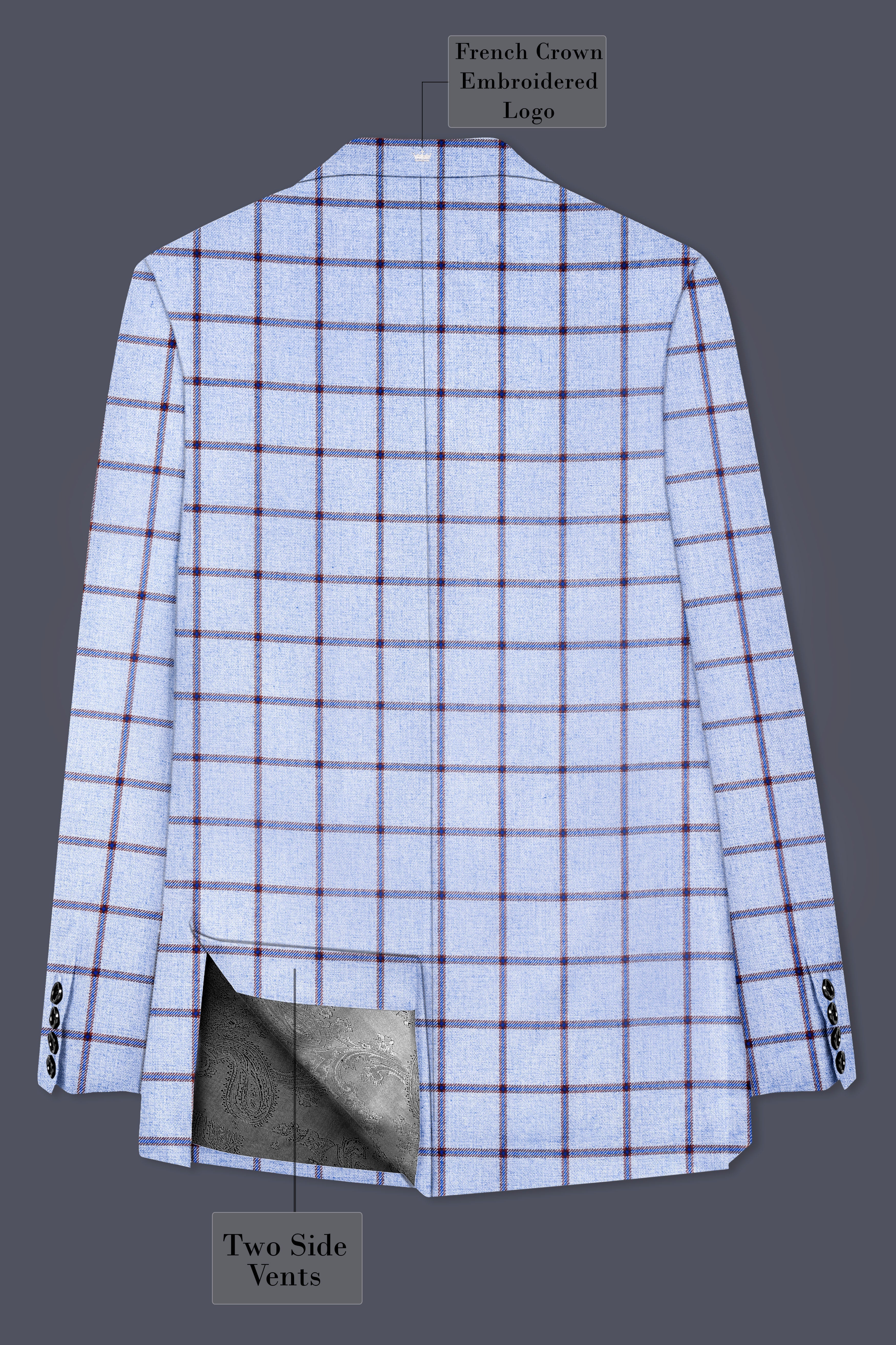 Mistrel-Spun Pearl Gray Windows Wool Rich Single Breasted Suit