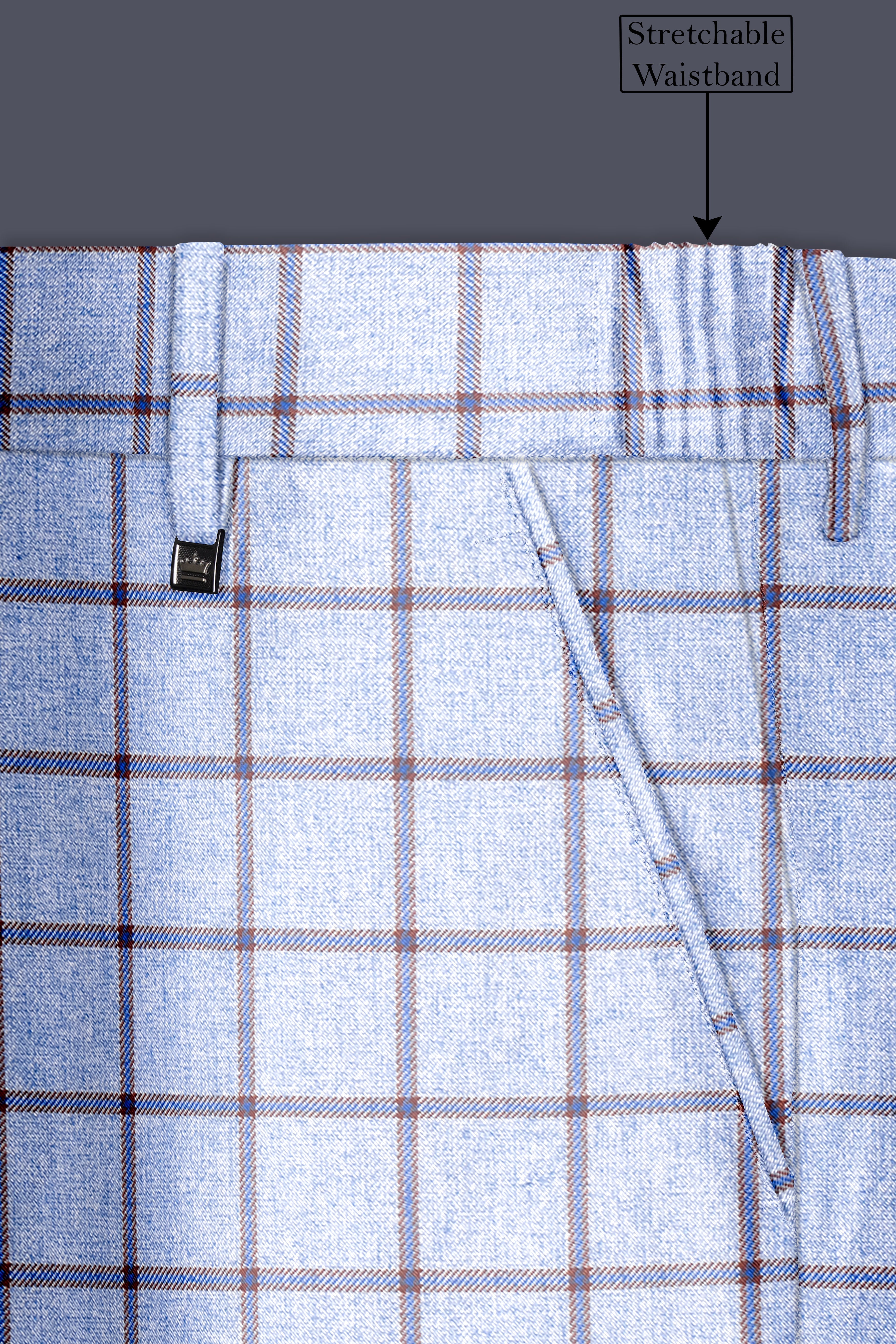 Mistrel-Spun Pearl Gray Windows Wool Rich Double Breasted Suit