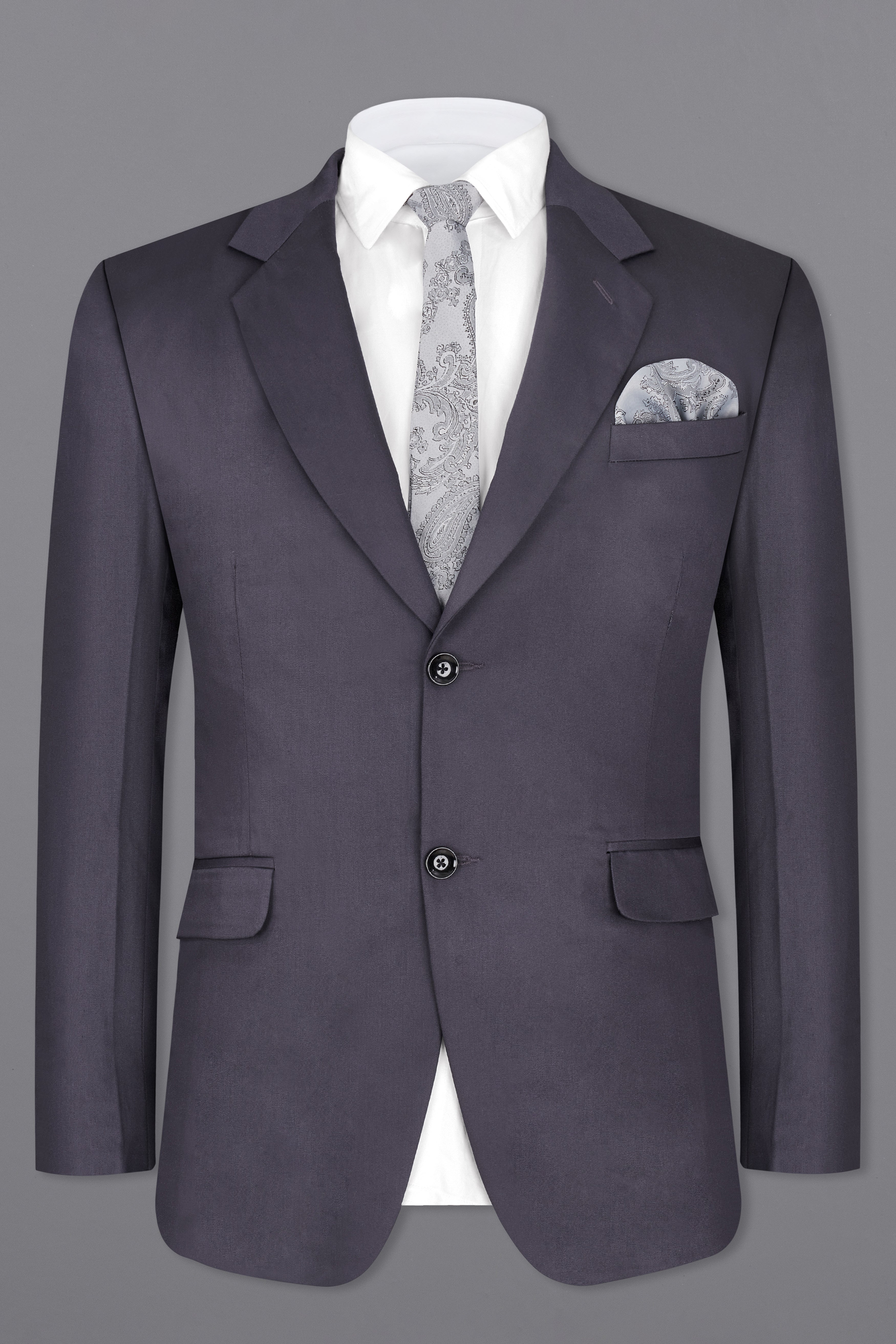 Porpoise Grey Subtle Sheen Wool Suit